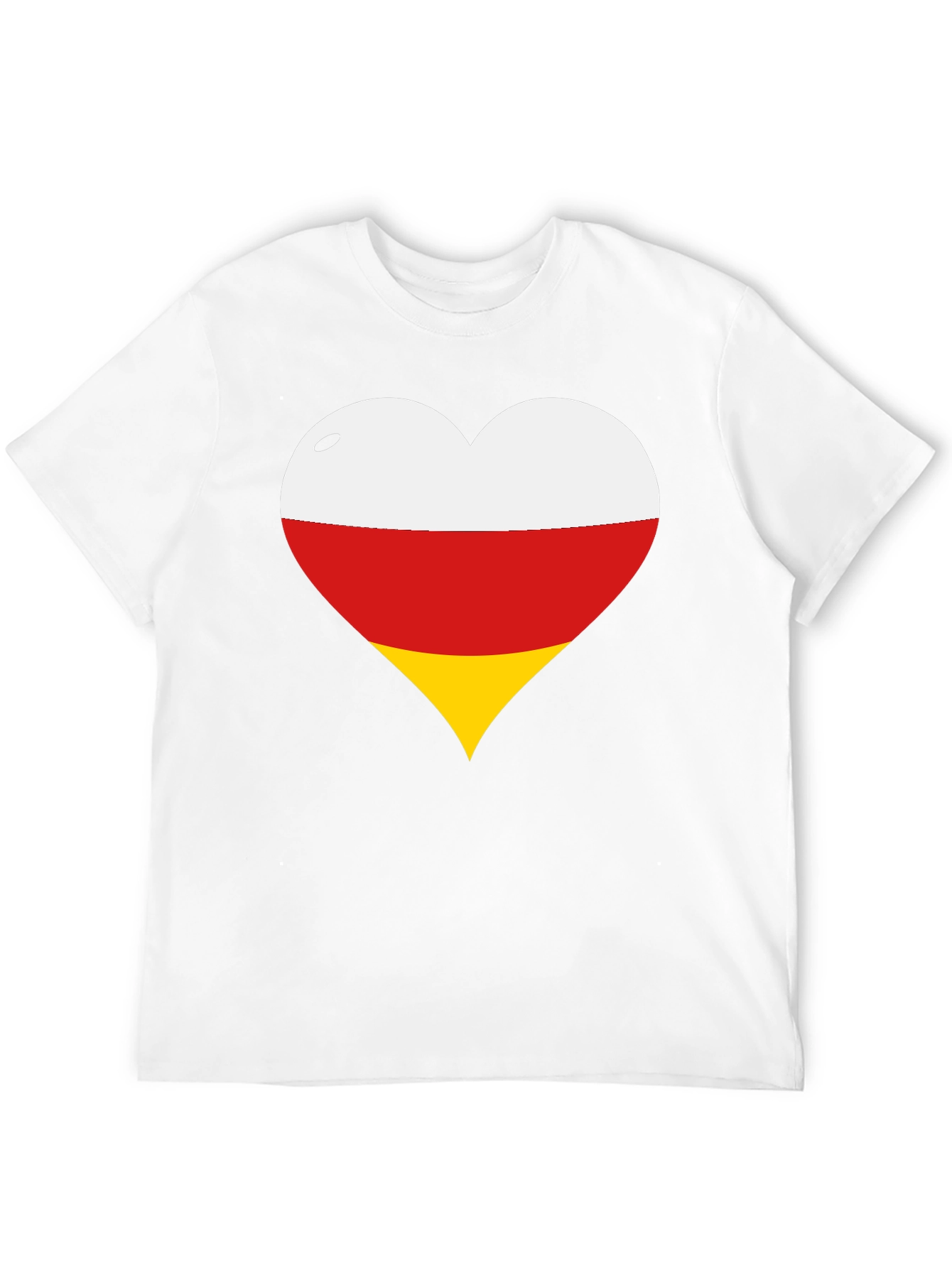 Ossetia Flag Heart T-Shirt
