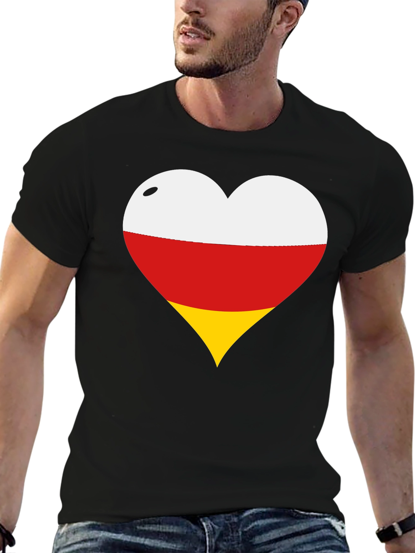 Ossetia Flag Heart T-Shirt