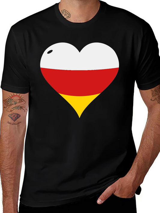 Ossetia Flag Heart T-Shirt