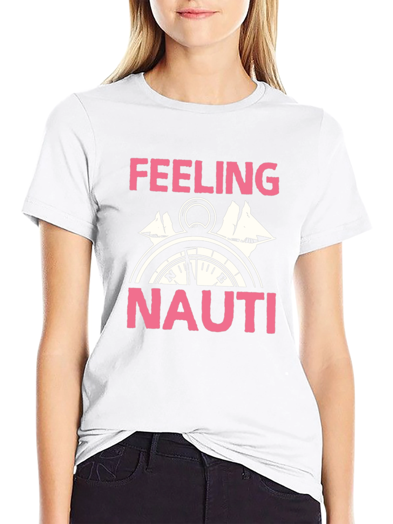 Feeling Nauti T-Shirt - Compass Design