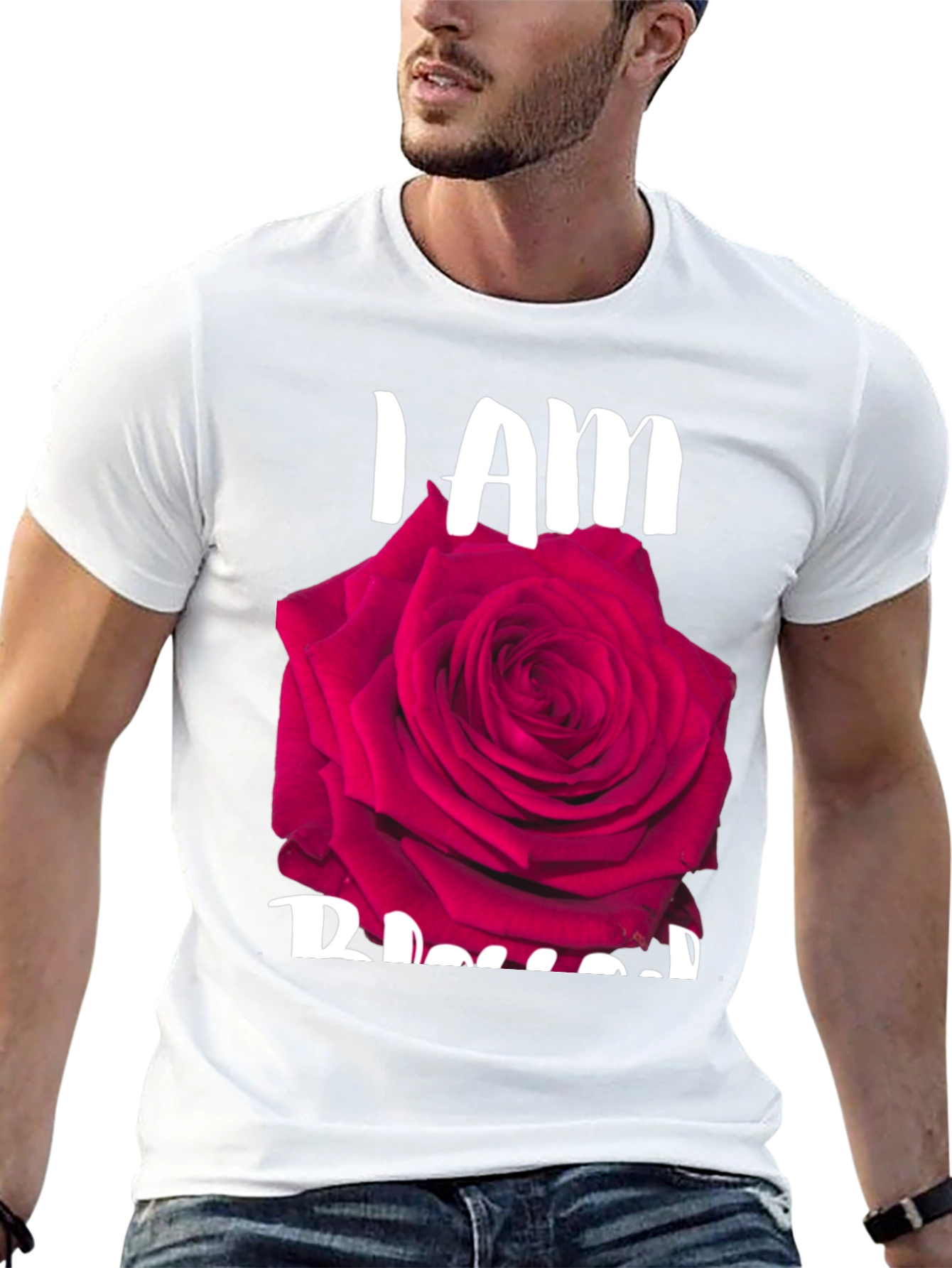 I Am Blessed Rose Graphic T-Shirt