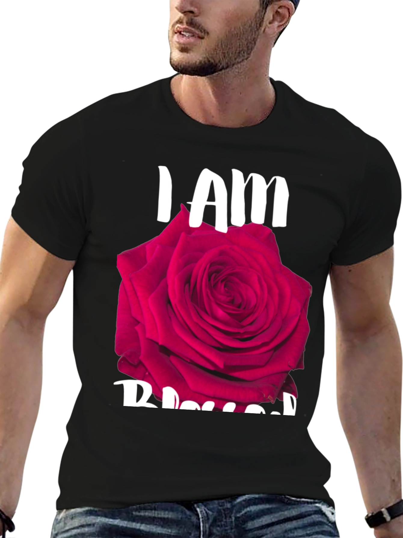 I Am Blessed Rose Graphic T-Shirt