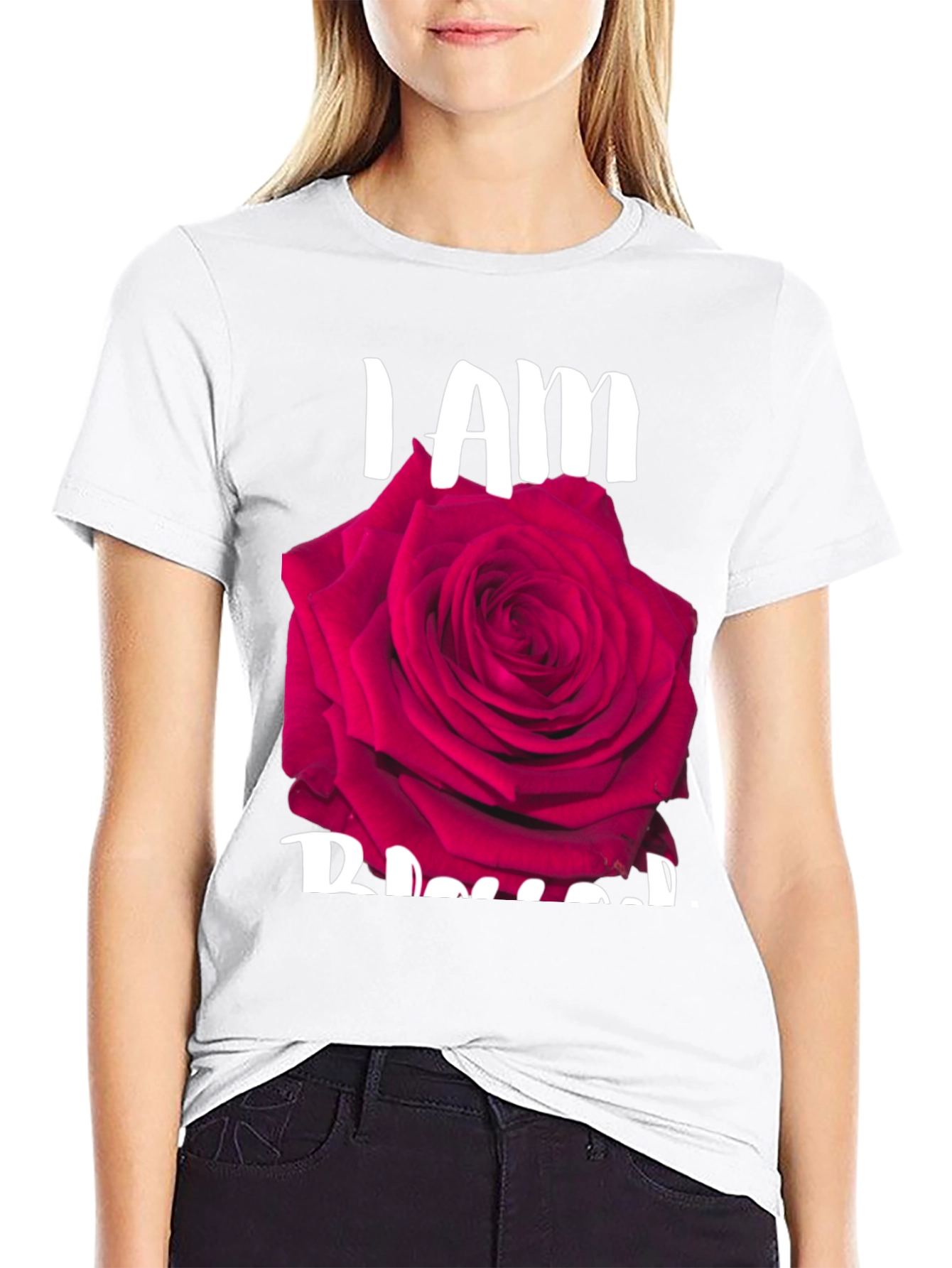 I Am Blessed Rose Graphic T-Shirt