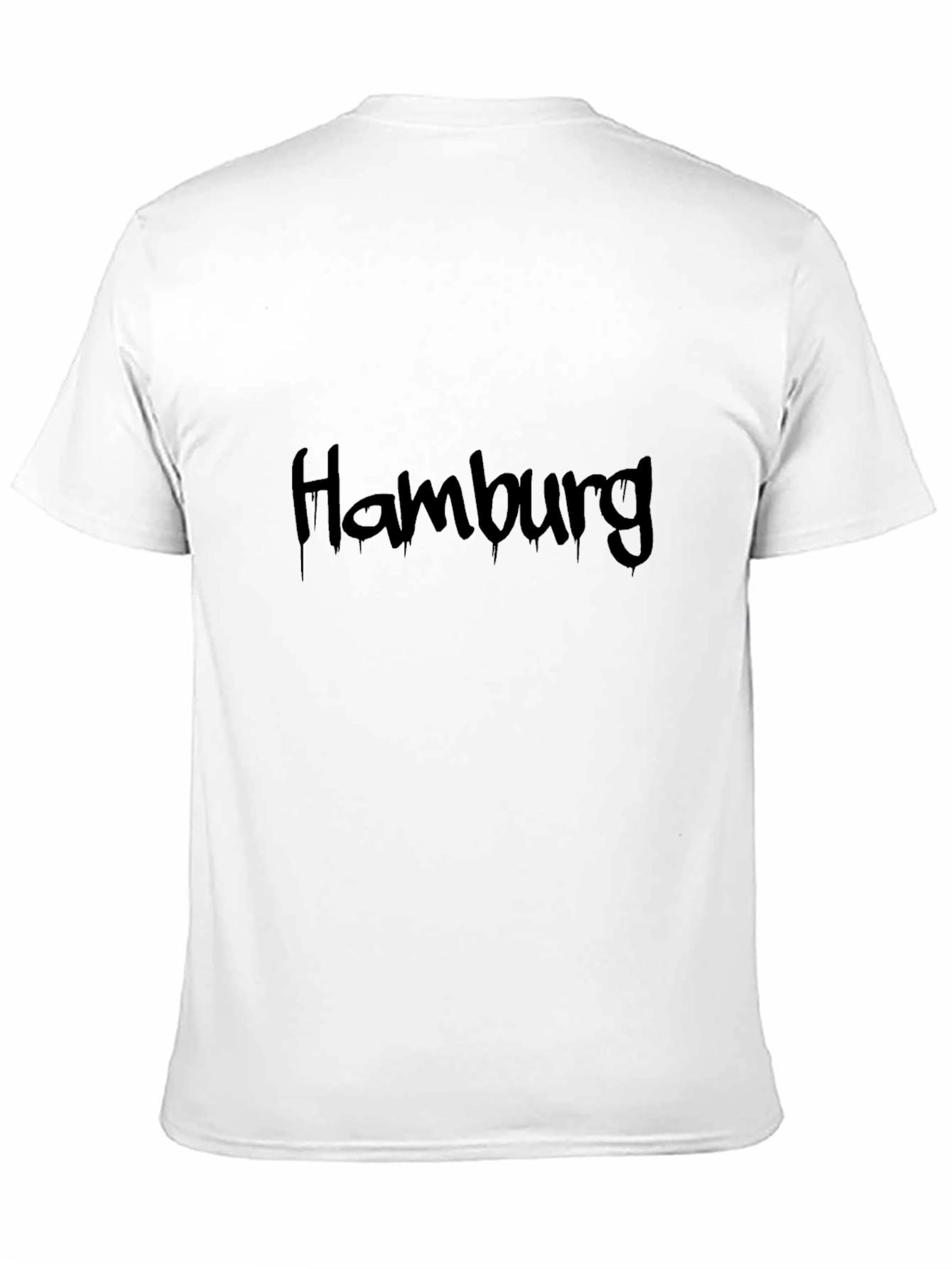 Hamburg Dripping Text Black T-Shirt