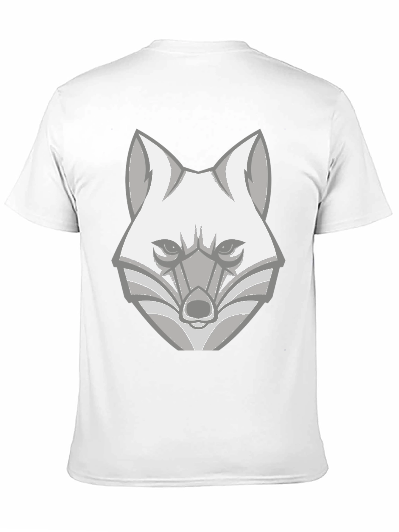Geometric Fox Graphic T-Shirt - Modern Animal Tee