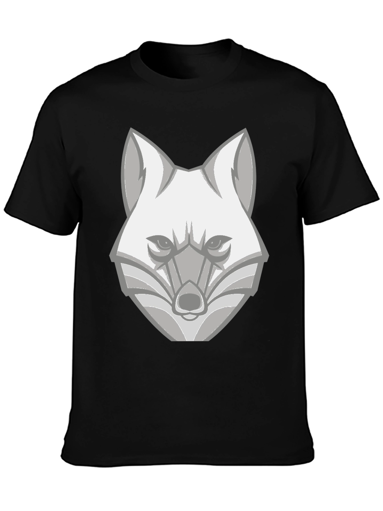 Geometric Fox Graphic T-Shirt - Modern Animal Tee