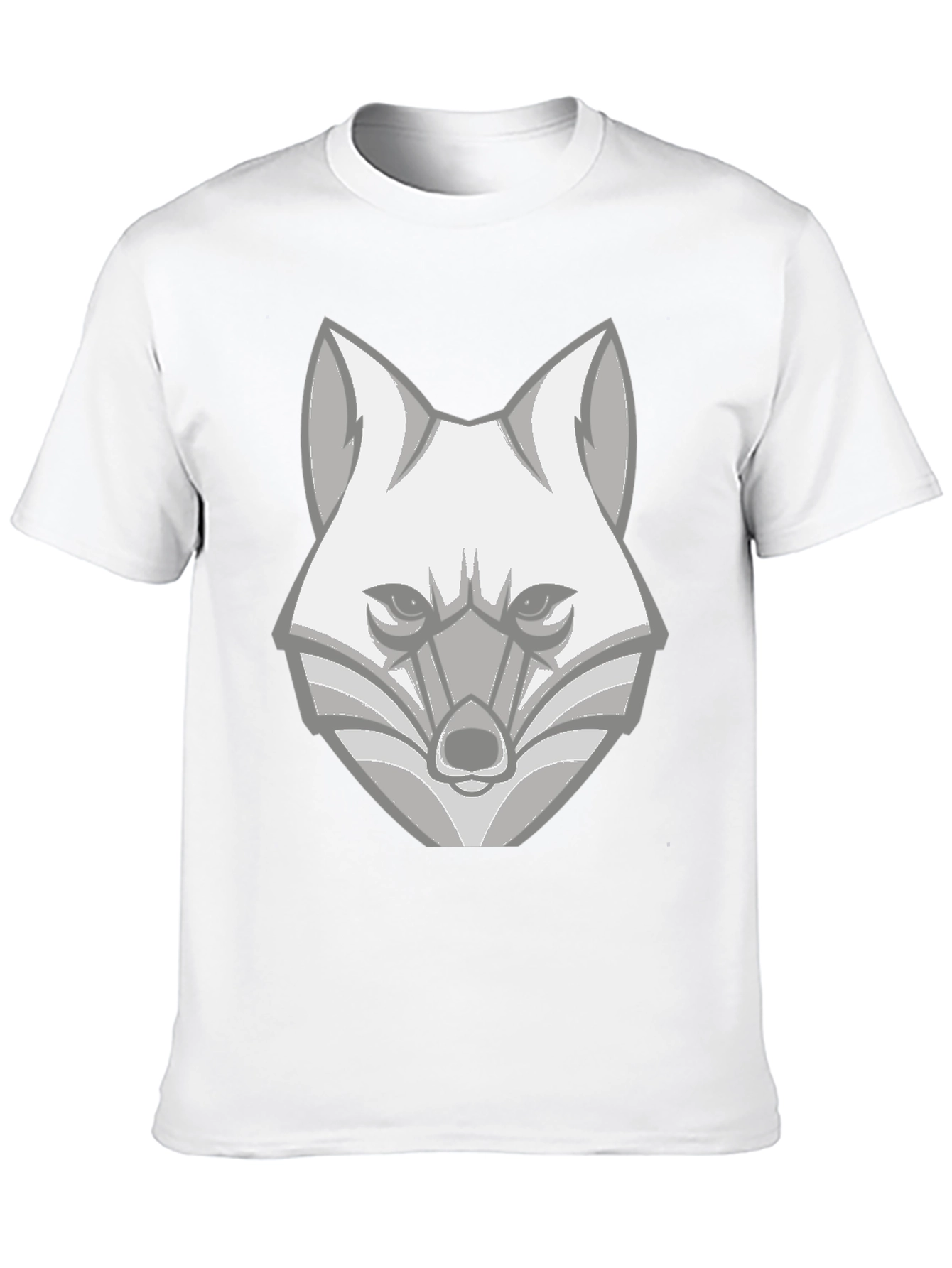 Geometric Fox Graphic T-Shirt - Modern Animal Tee