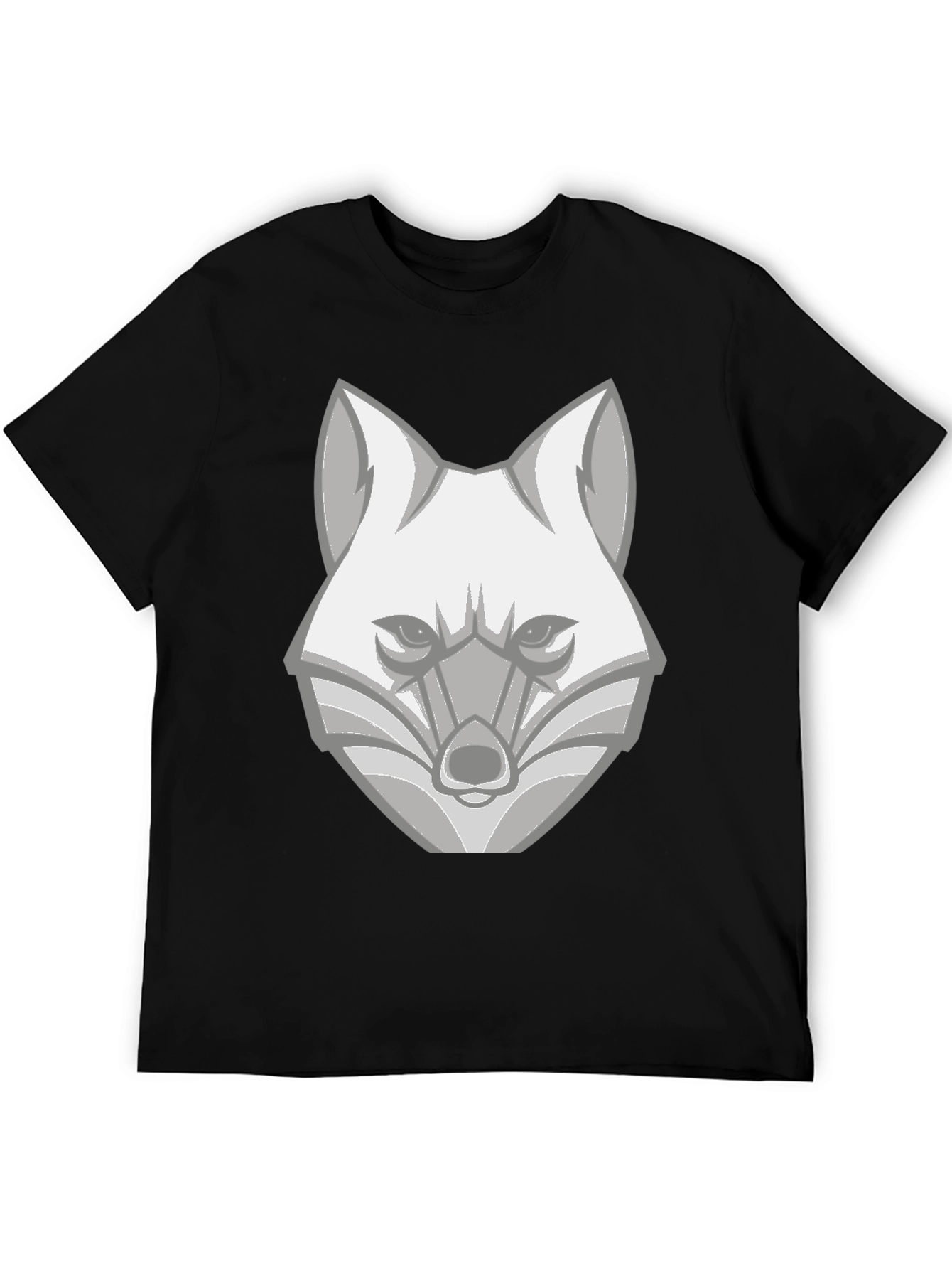 Geometric Fox Graphic T-Shirt - Modern Animal Tee