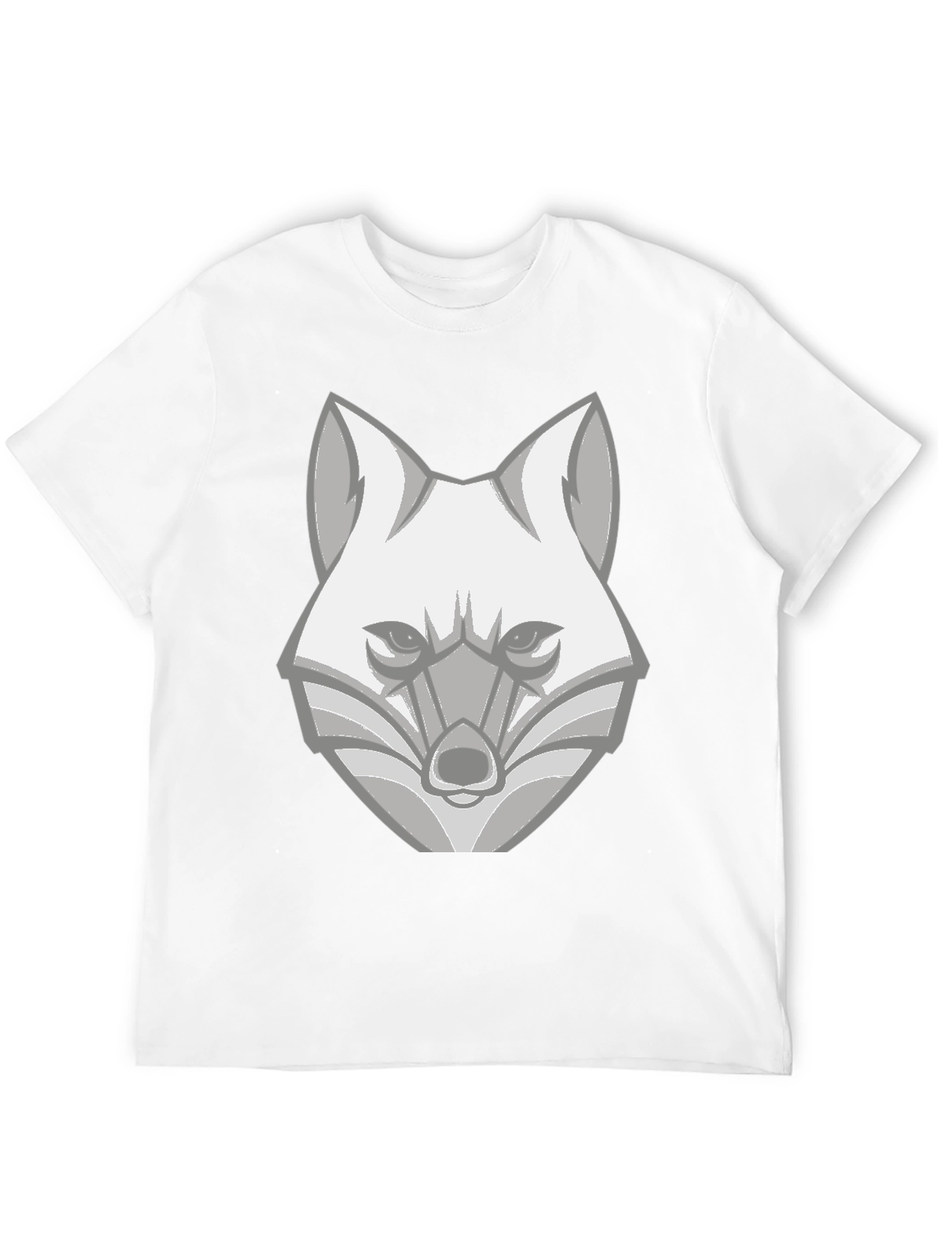 Geometric Fox Graphic T-Shirt - Modern Animal Tee
