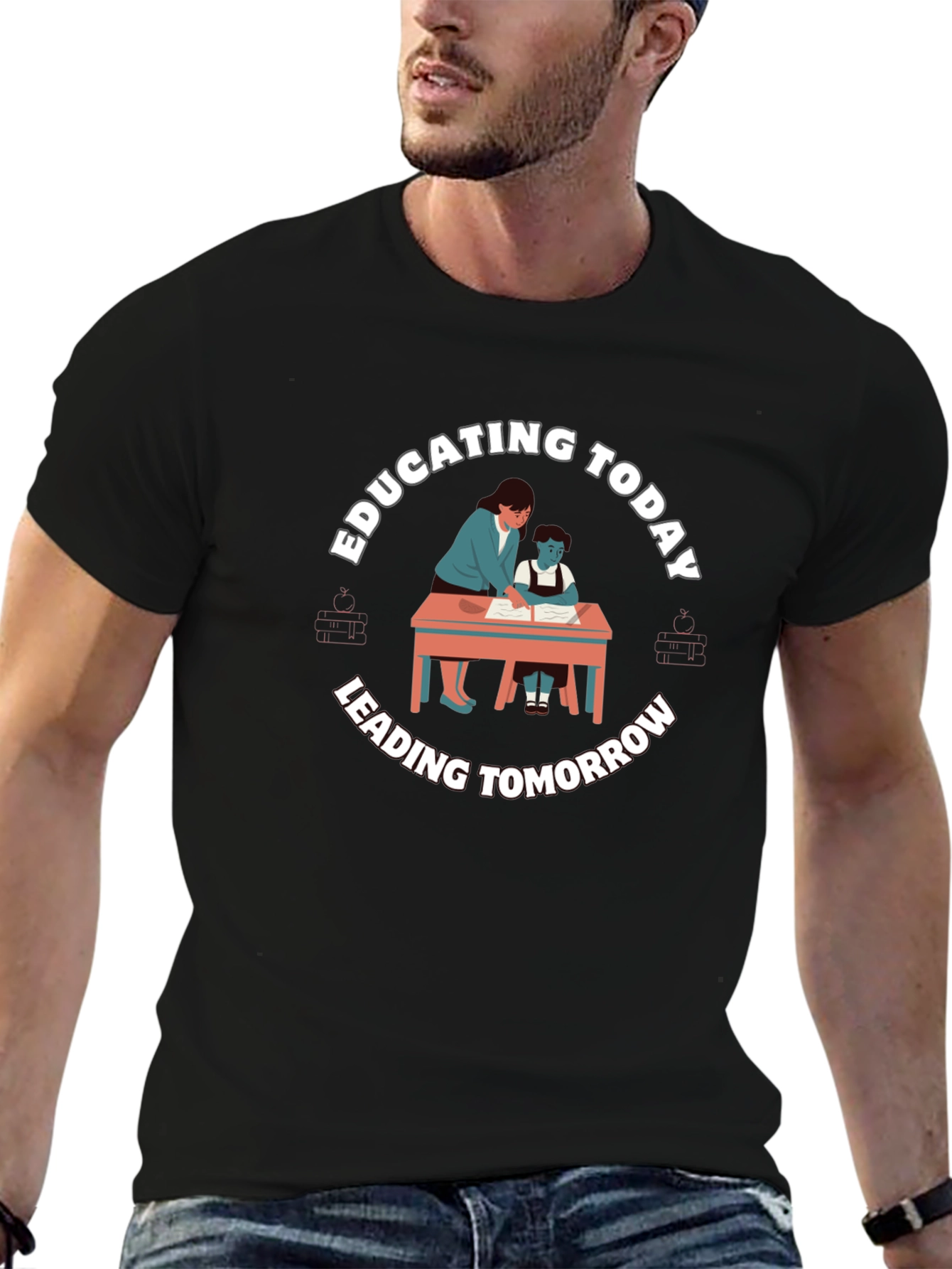 Educating Today Leading Tomorrow Black T-Shirt