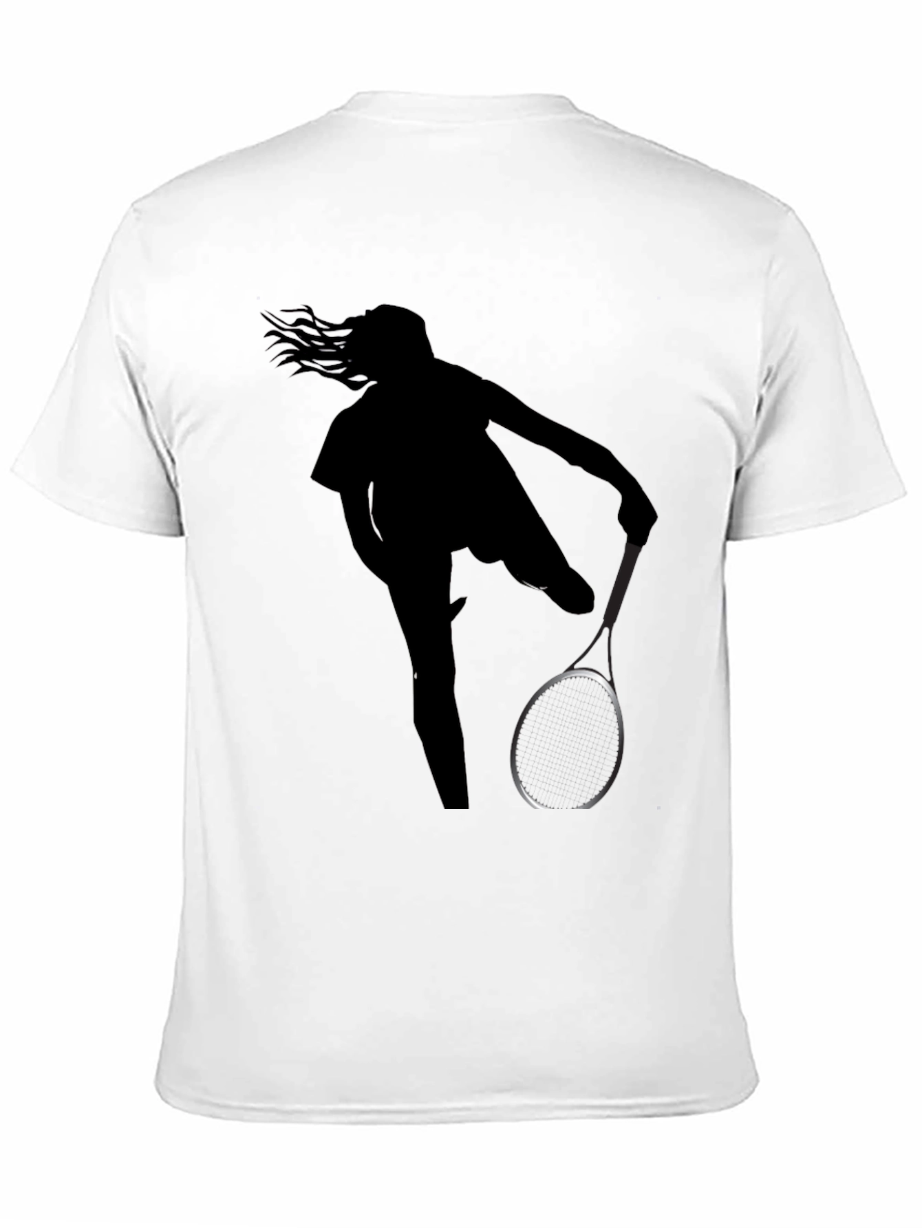 Tennis Player Silhouette Graphic Tee