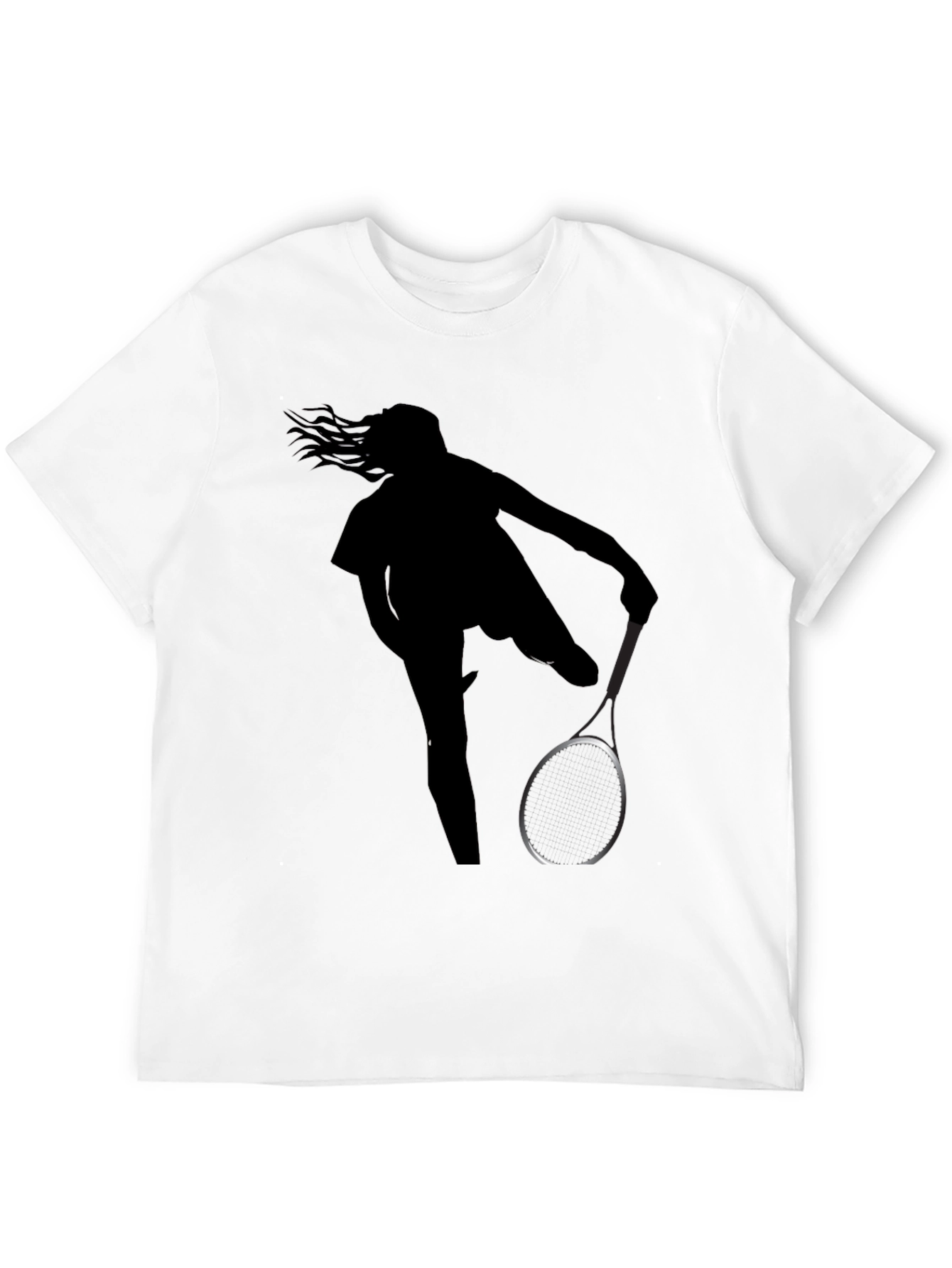 Tennis Player Silhouette Graphic Tee