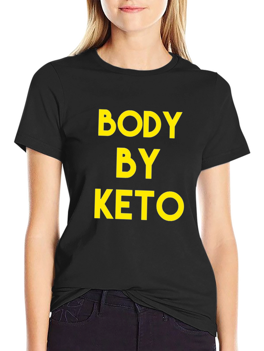 Body By Keto T-Shirt - Black Graphic Tee