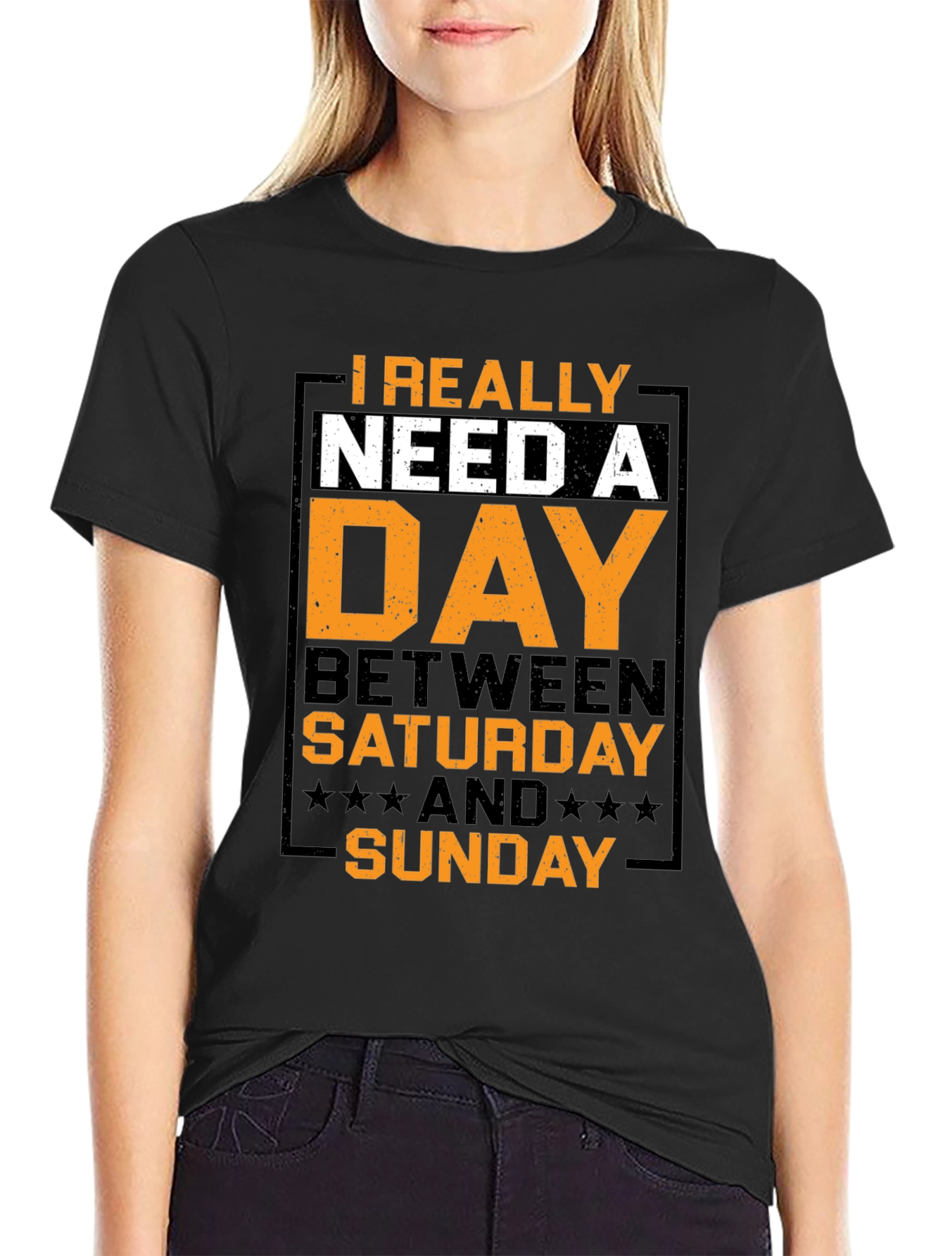 Humorous Day Between Graphic T-Shirt