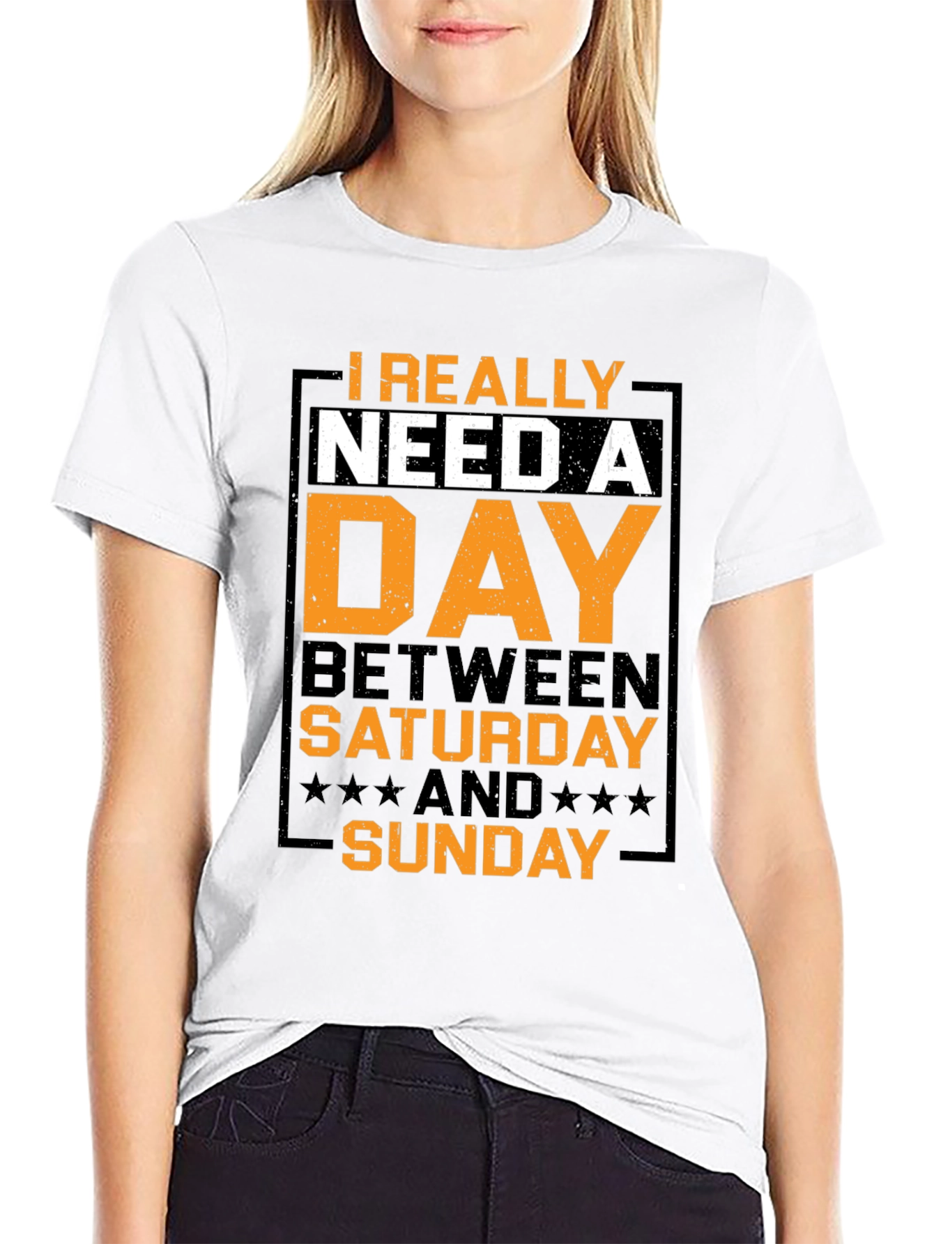 Humorous Day Between Graphic T-Shirt