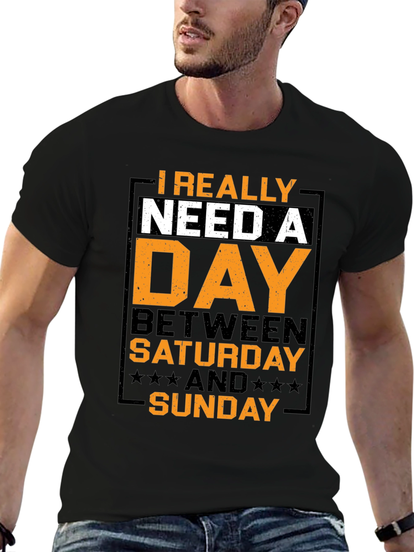 Humorous Day Between Graphic T-Shirt