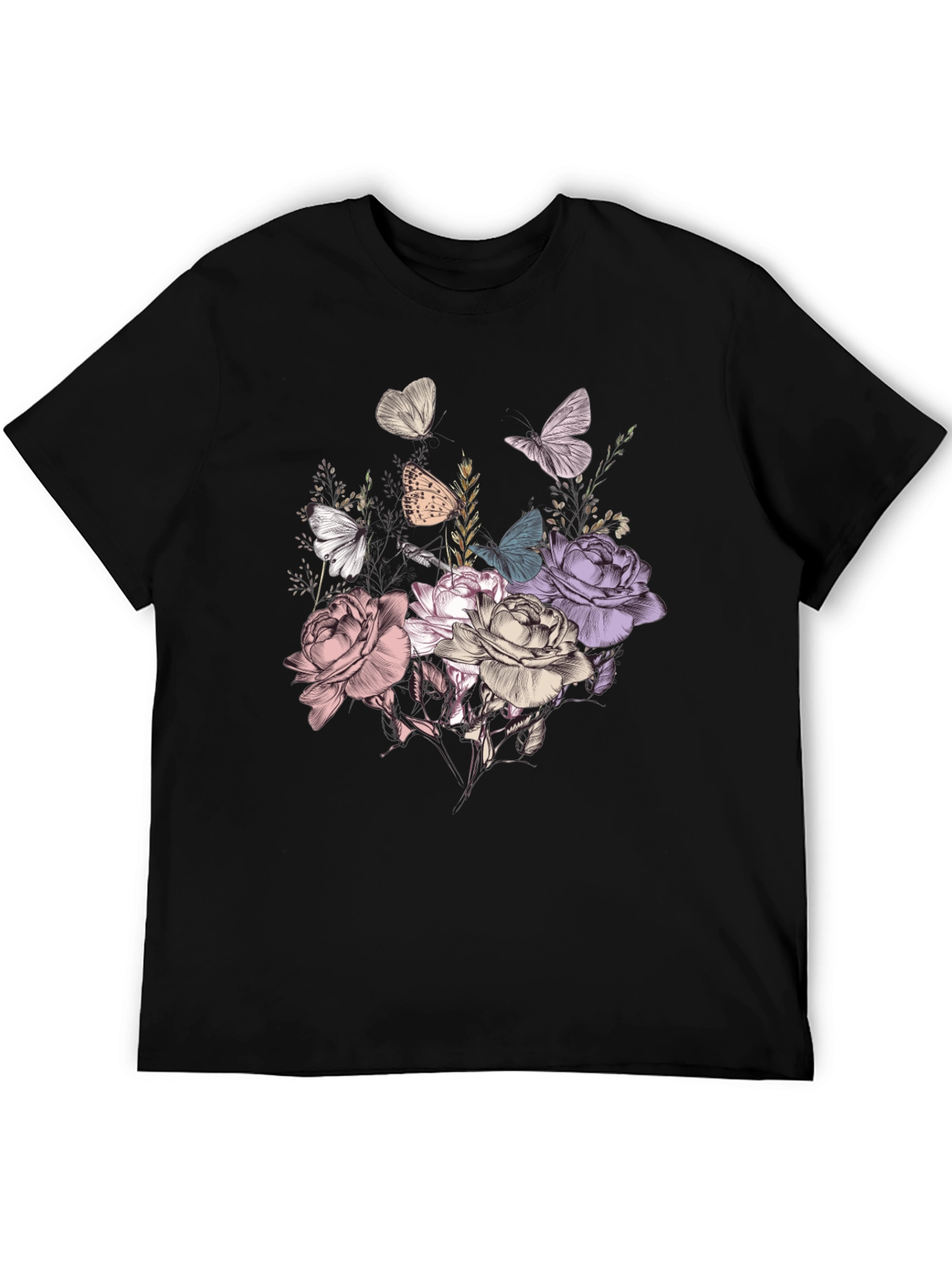 Floral Butterfly Graphic Tee