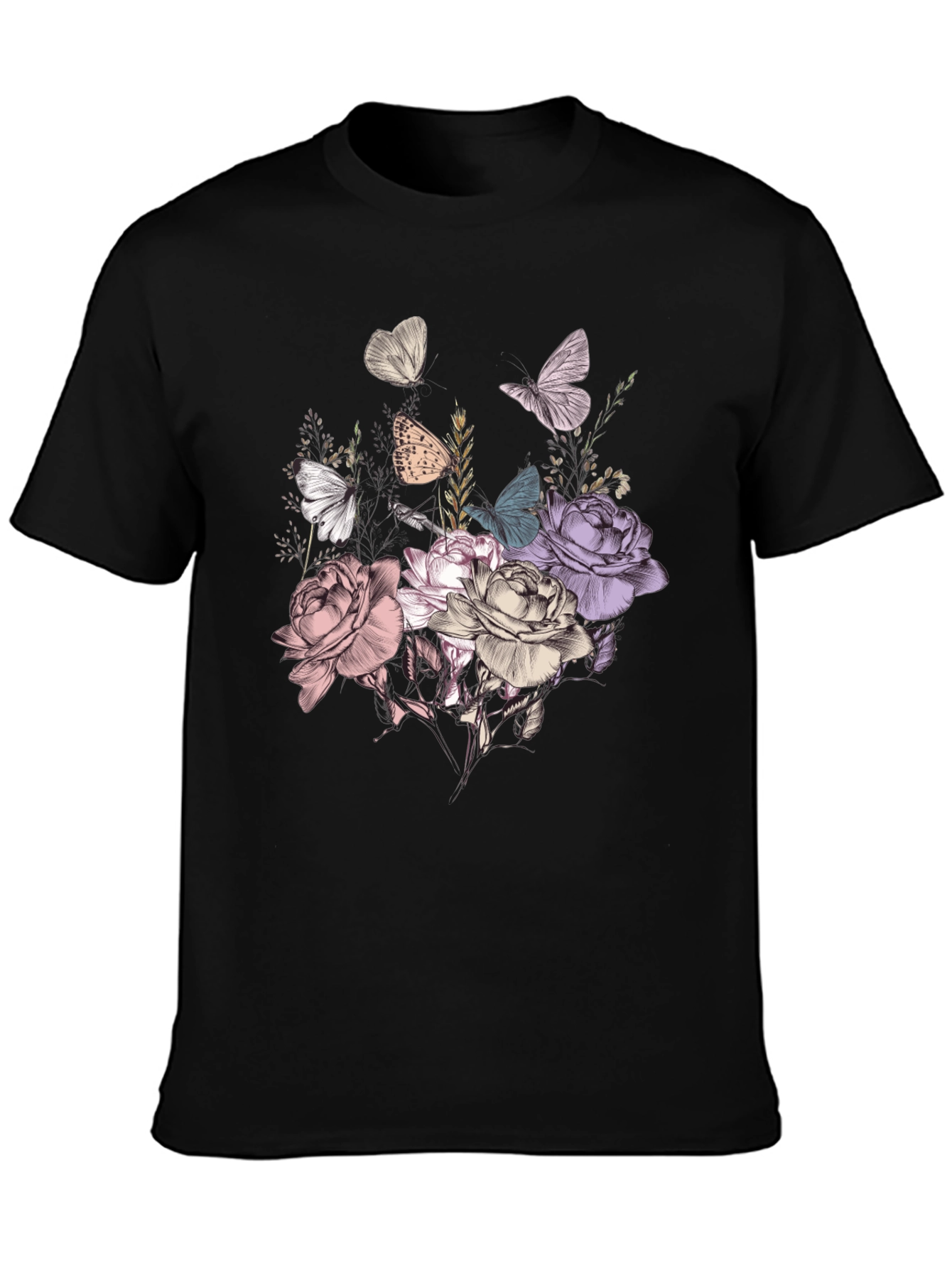 Floral Butterfly Graphic Tee