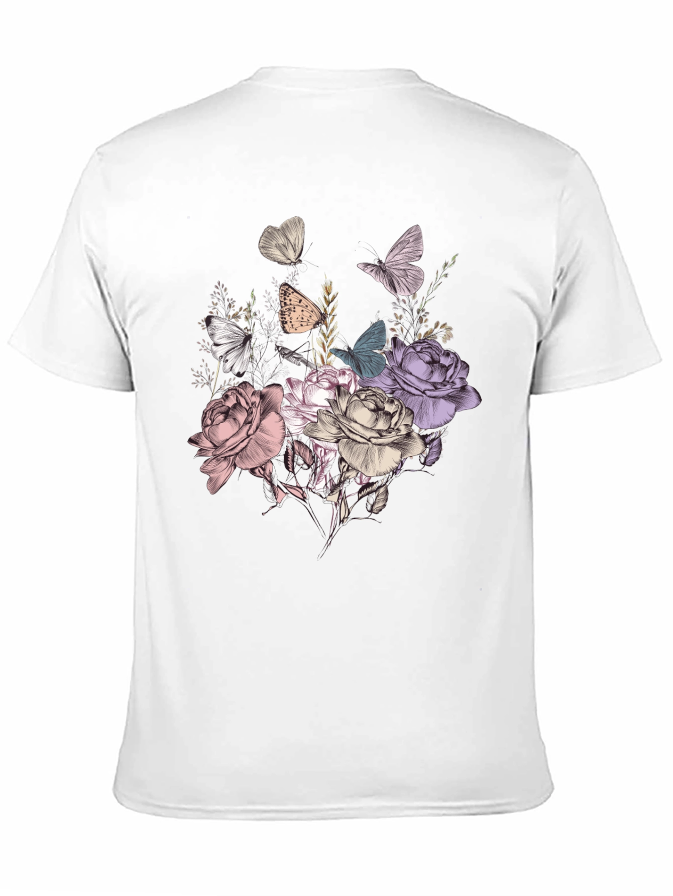 Floral Butterfly Graphic Tee