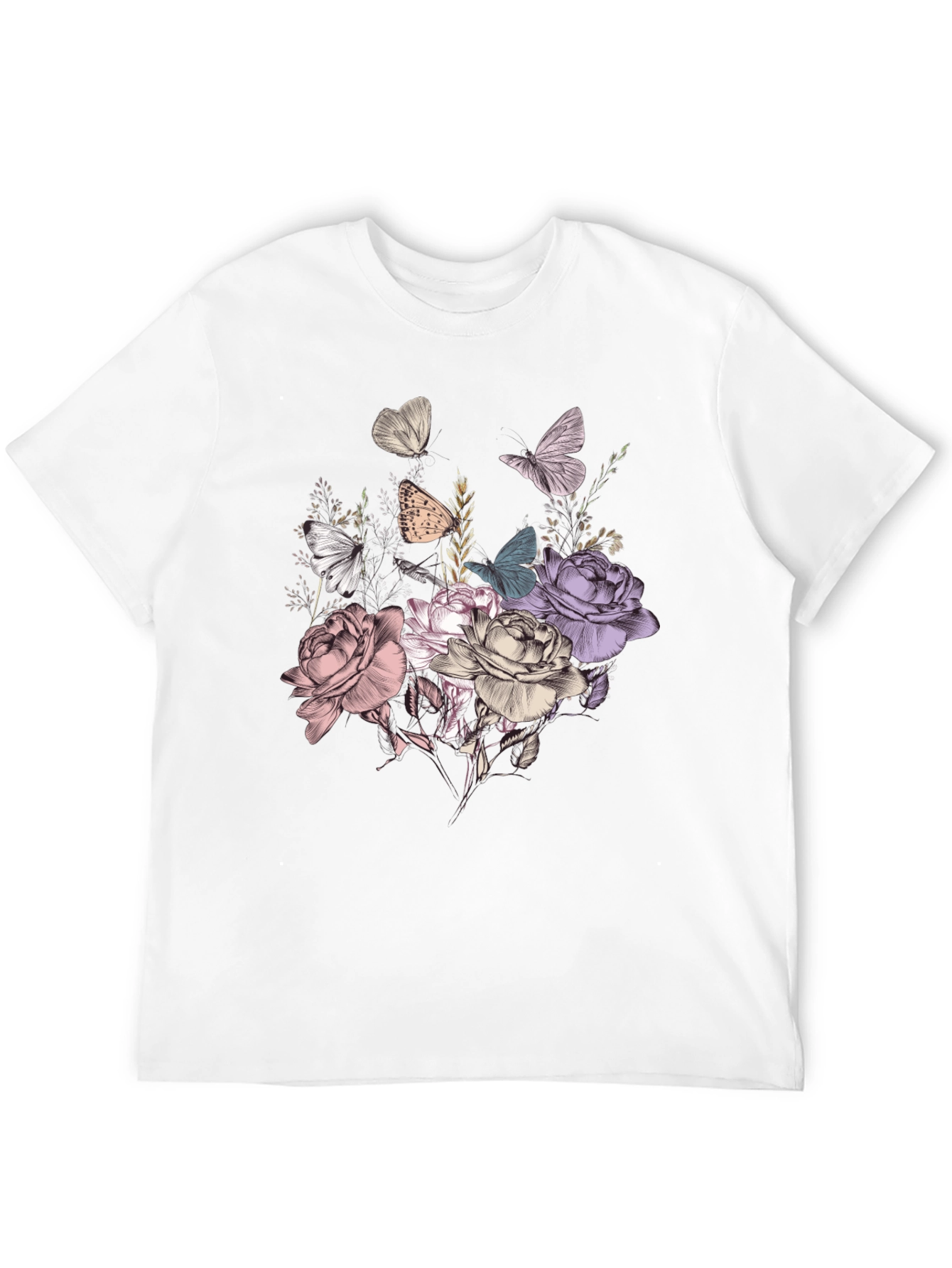 Floral Butterfly Graphic Tee
