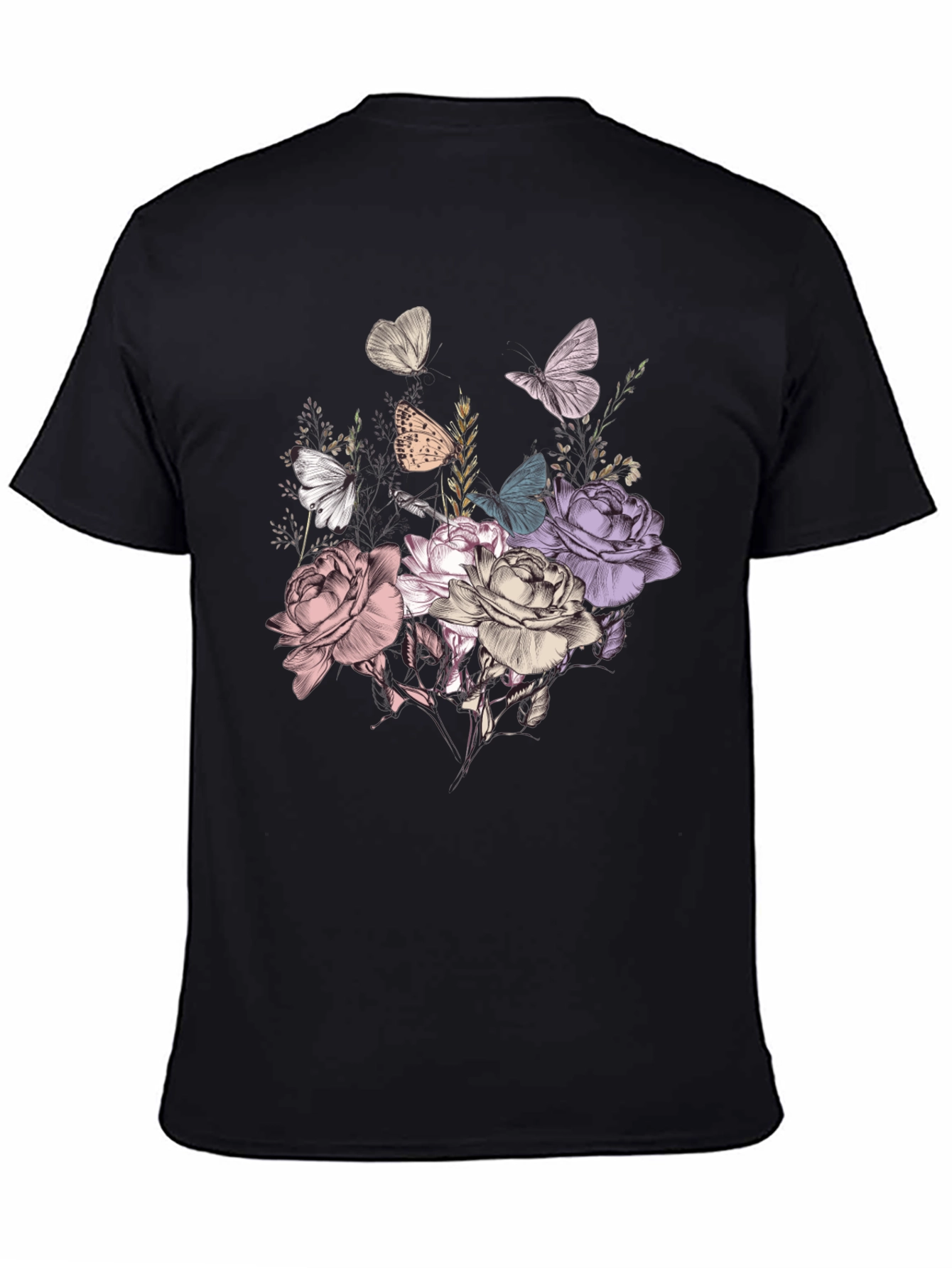 Floral Butterfly Graphic Tee