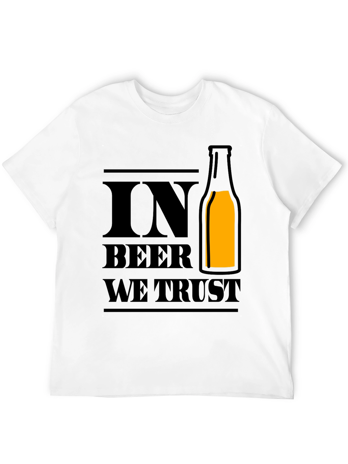 In Beer We Trust - Novelty Graphic T-Shirt
