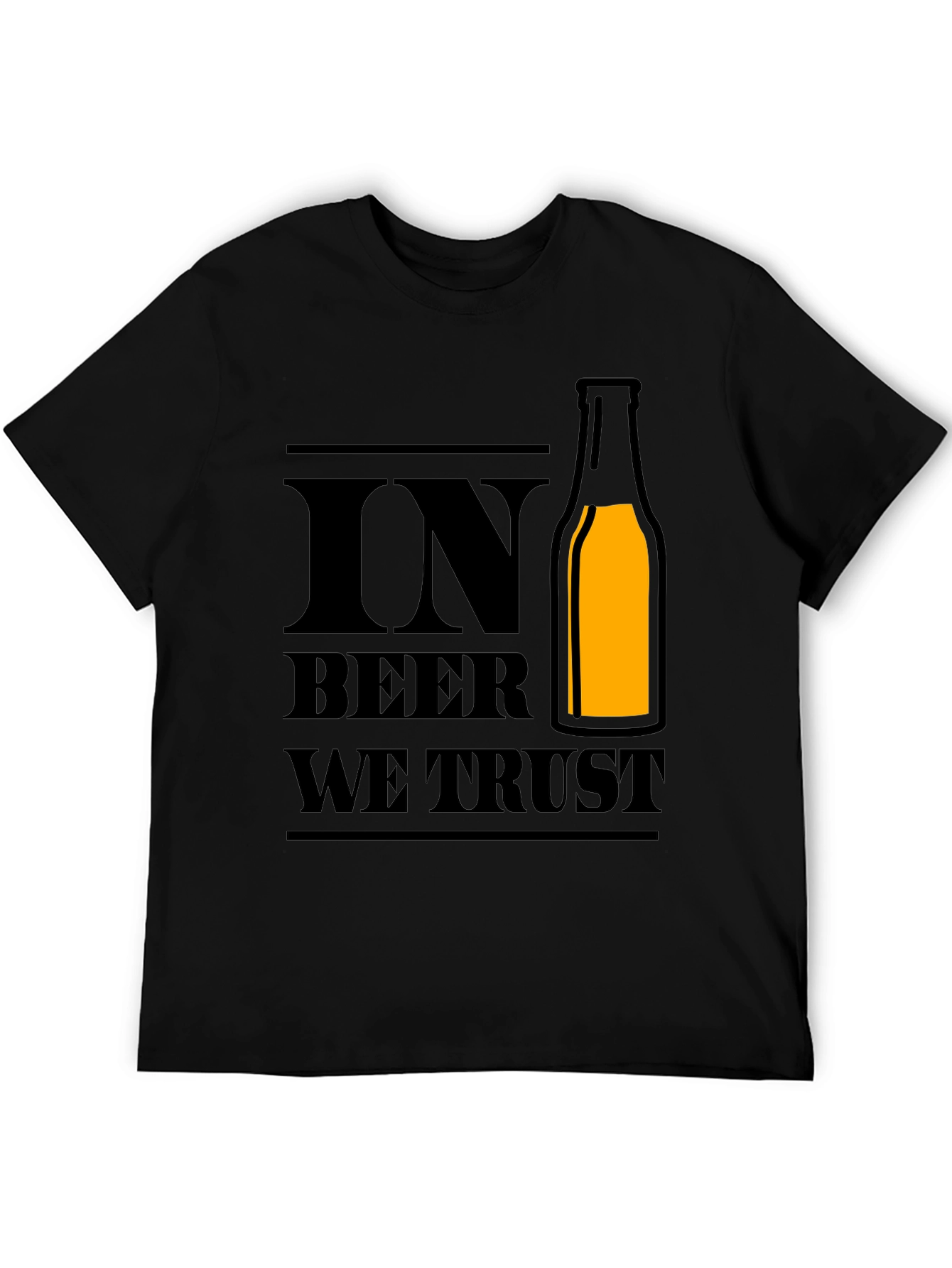 In Beer We Trust - Novelty Graphic T-Shirt