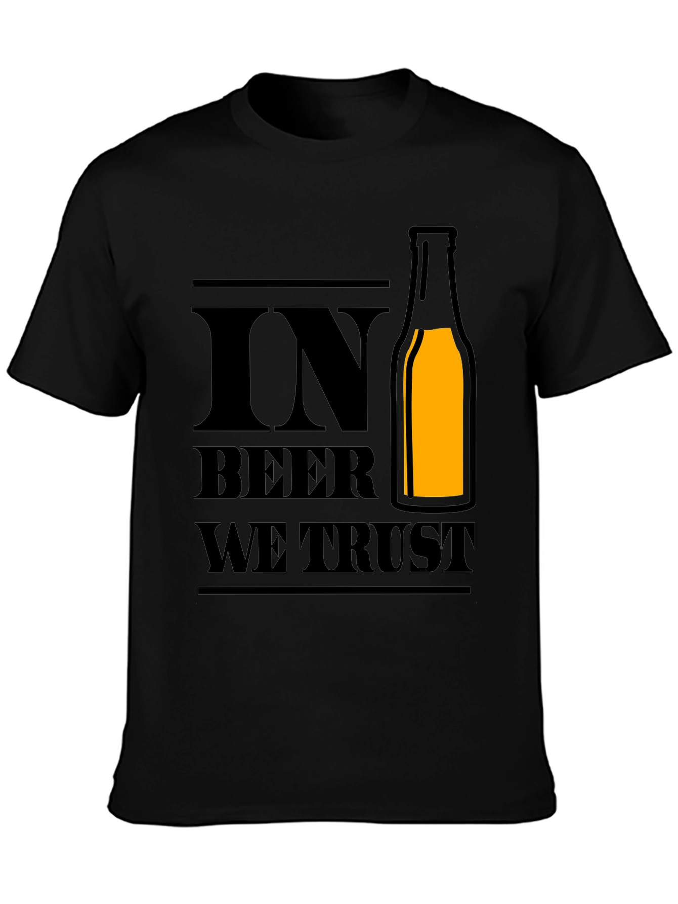 In Beer We Trust - Novelty Graphic T-Shirt