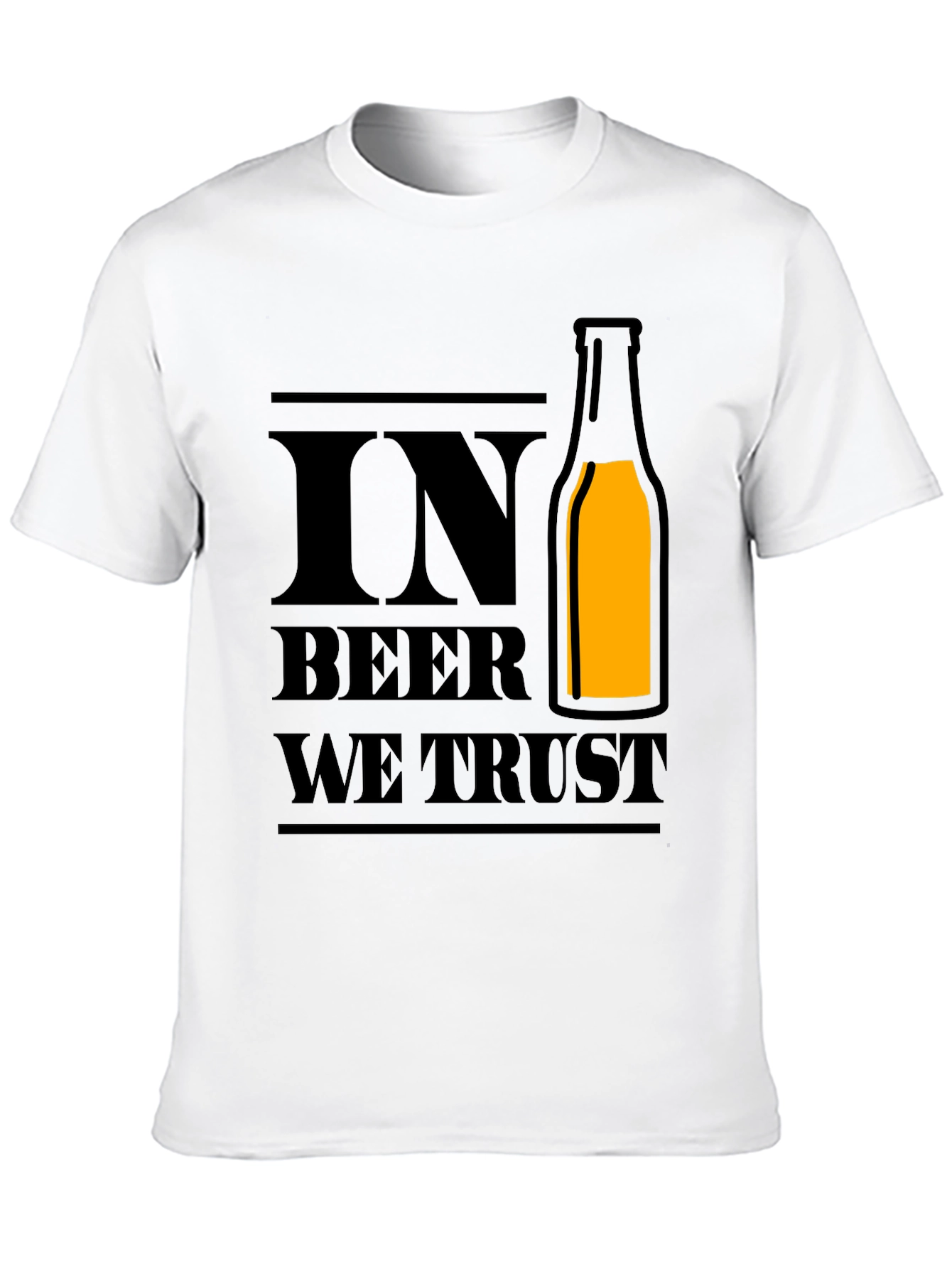 In Beer We Trust - Novelty Graphic T-Shirt