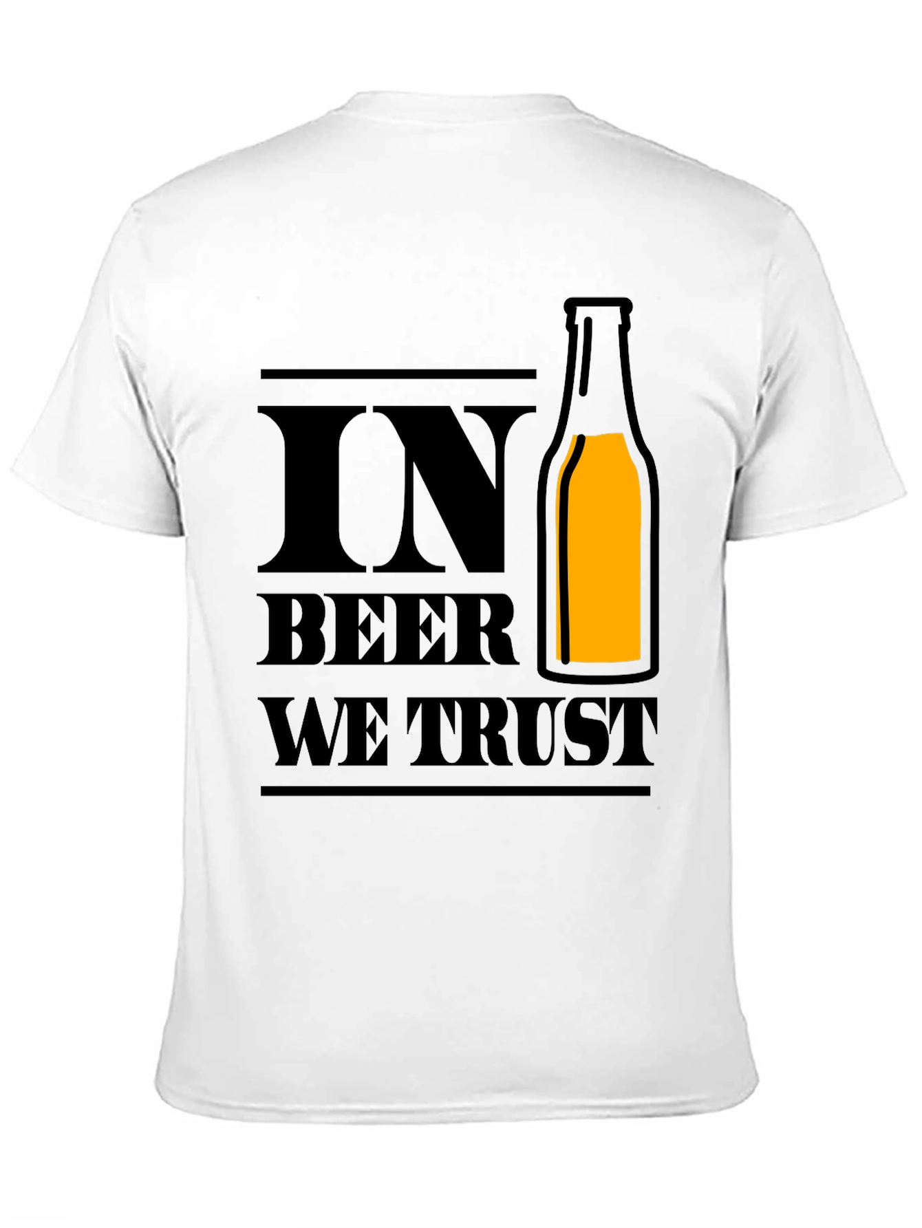 In Beer We Trust - Novelty Graphic T-Shirt
