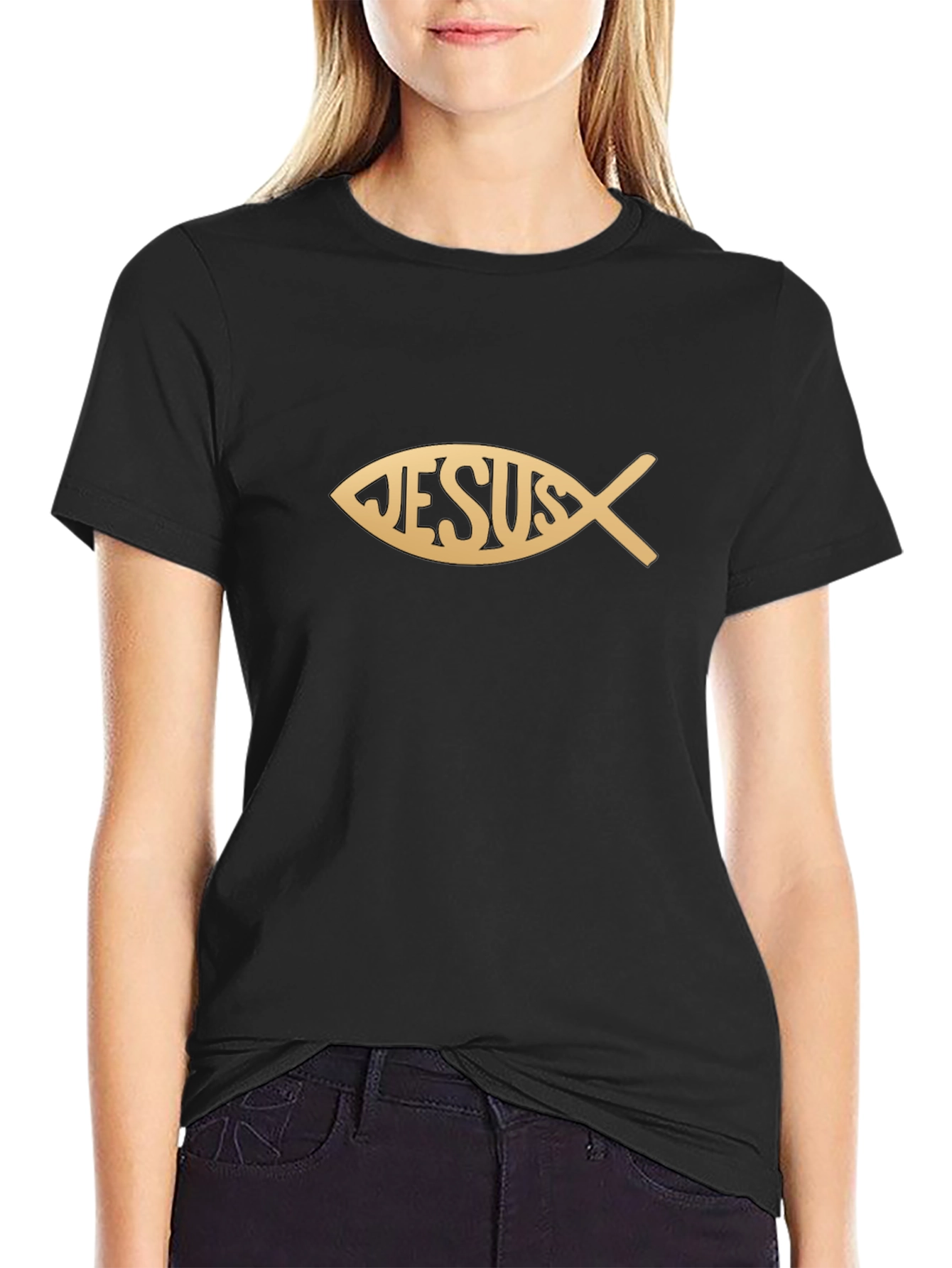 Jesus Fish Graphic T-Shirt - Christian Tee