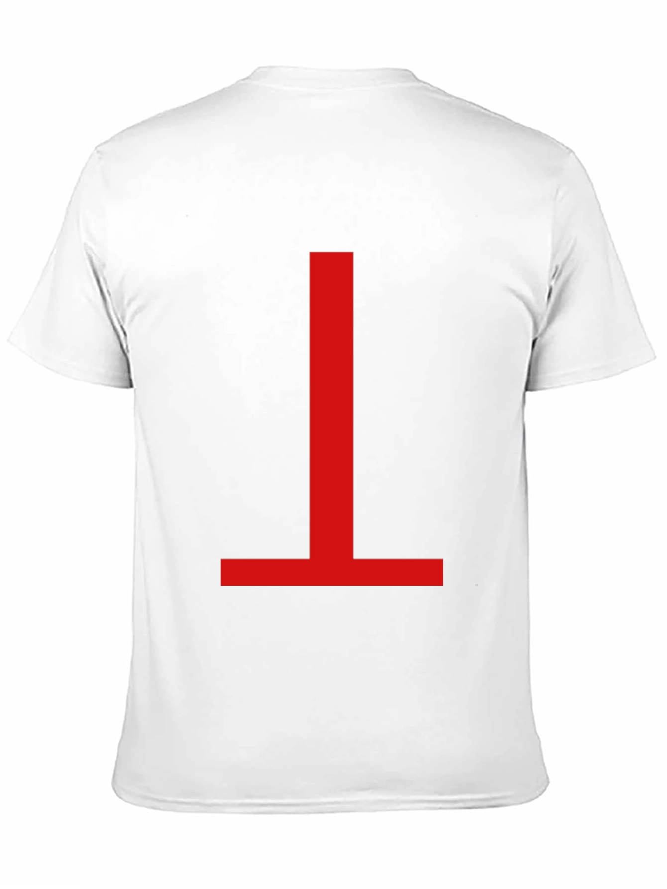 Minimalist Red Symbol Black T-Shirt