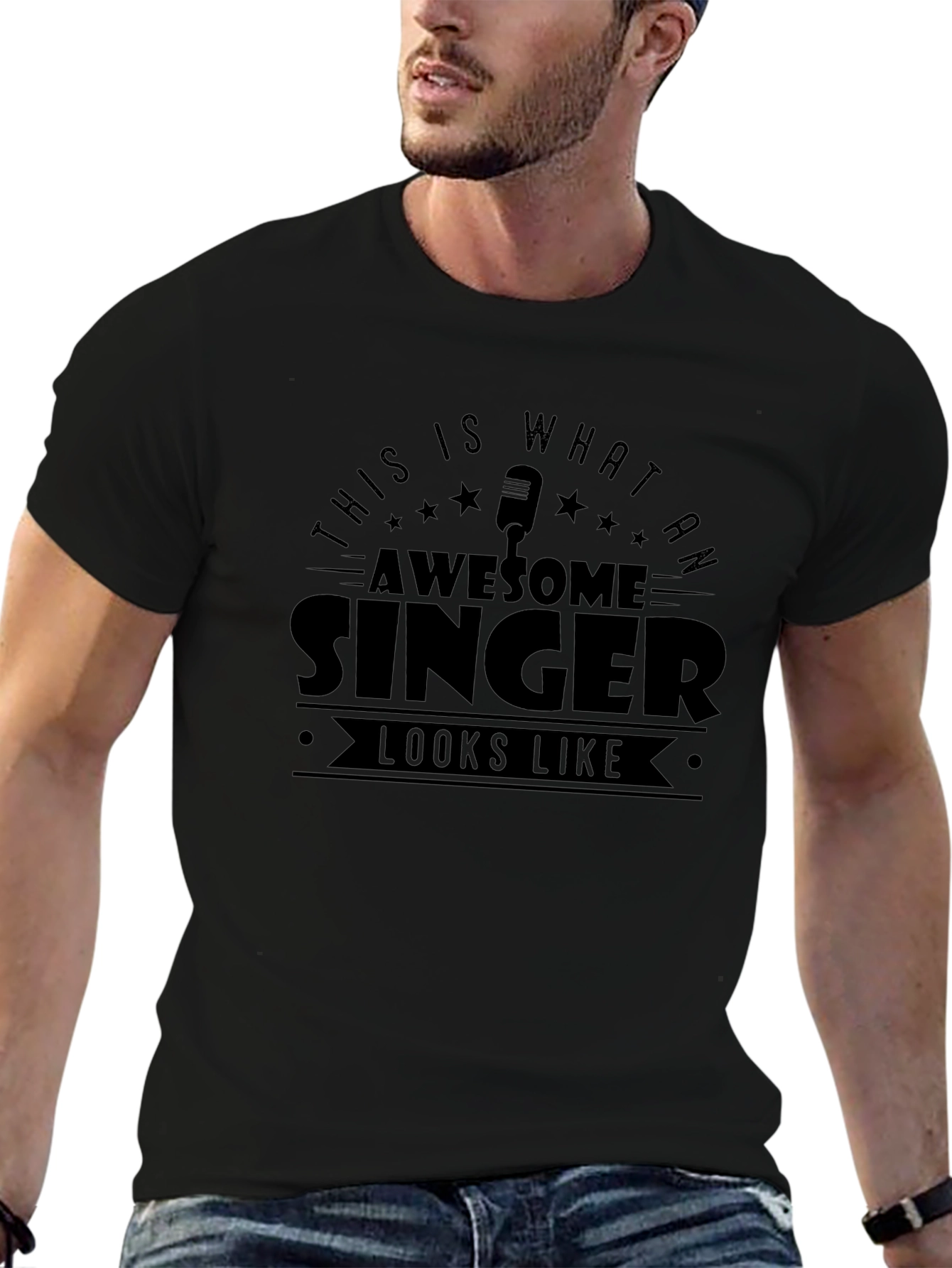 Awesome Singer Graphic T-Shirt - Music Lover Tee