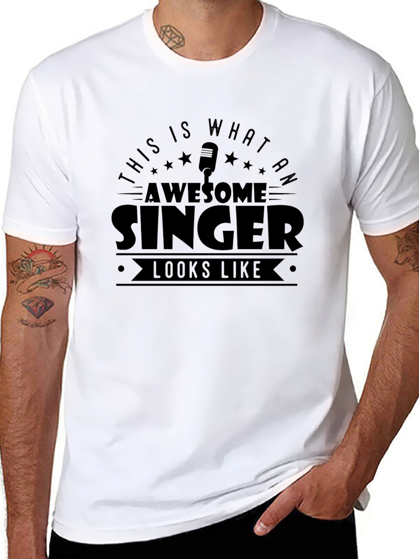 Awesome Singer Graphic T-Shirt - Music Lover Tee