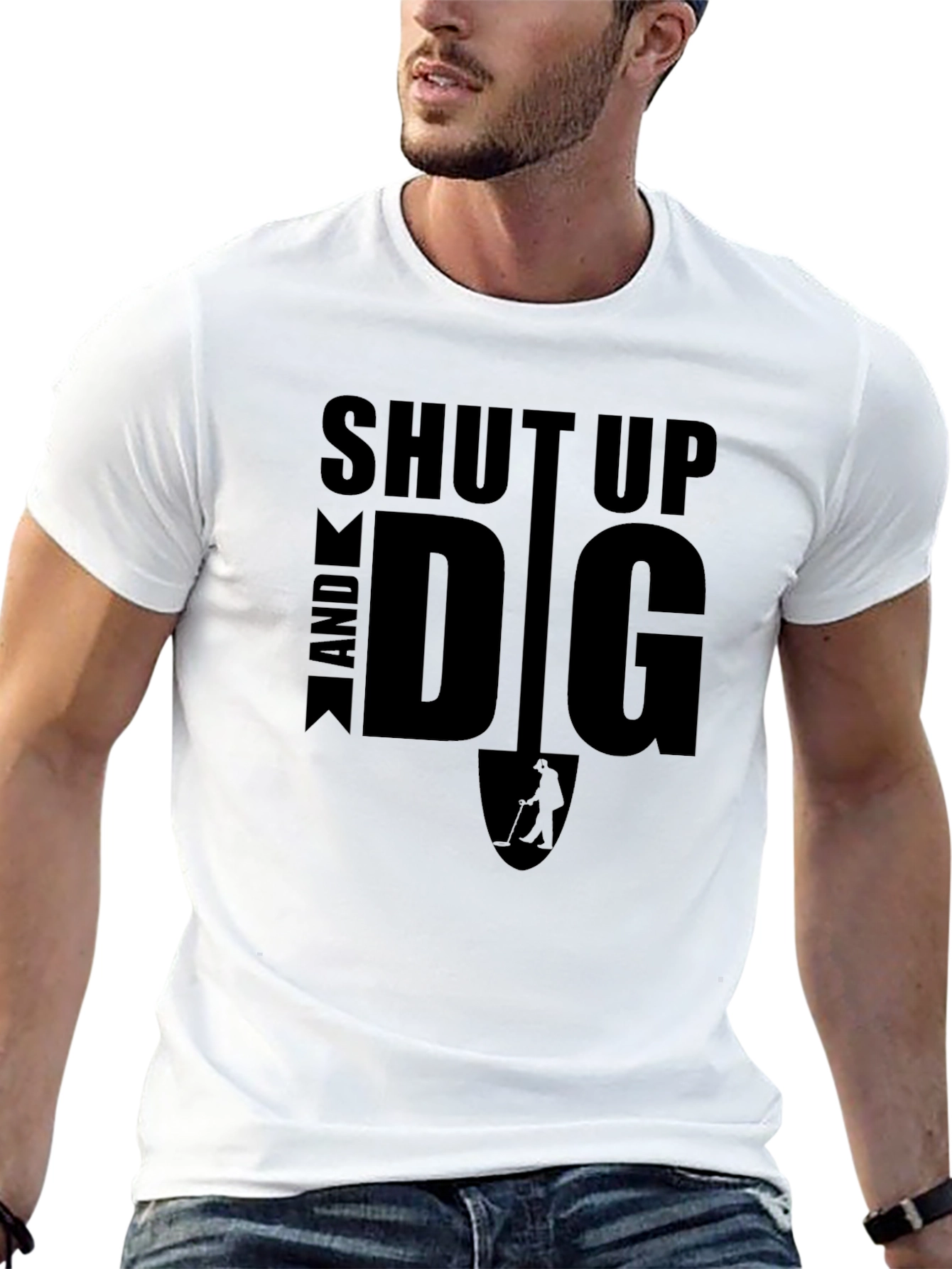 Shut Up and Dig T-Shirt - Metal Detecting Tee