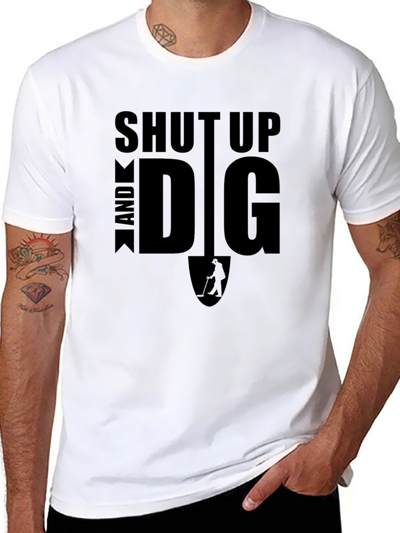 Shut Up and Dig T-Shirt - Metal Detecting Tee