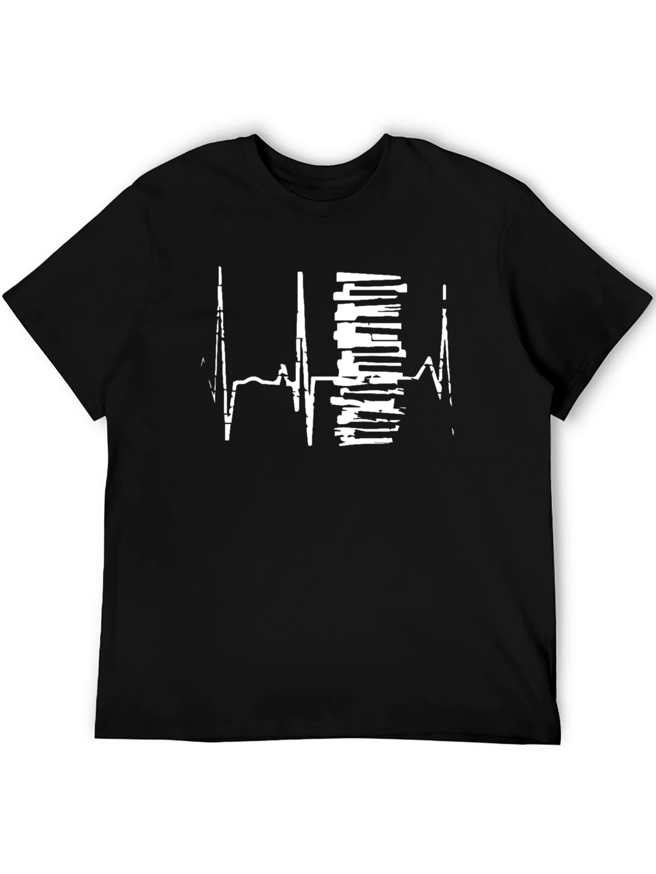 Piano Heartbeat T-Shirt - Music Lover Tee