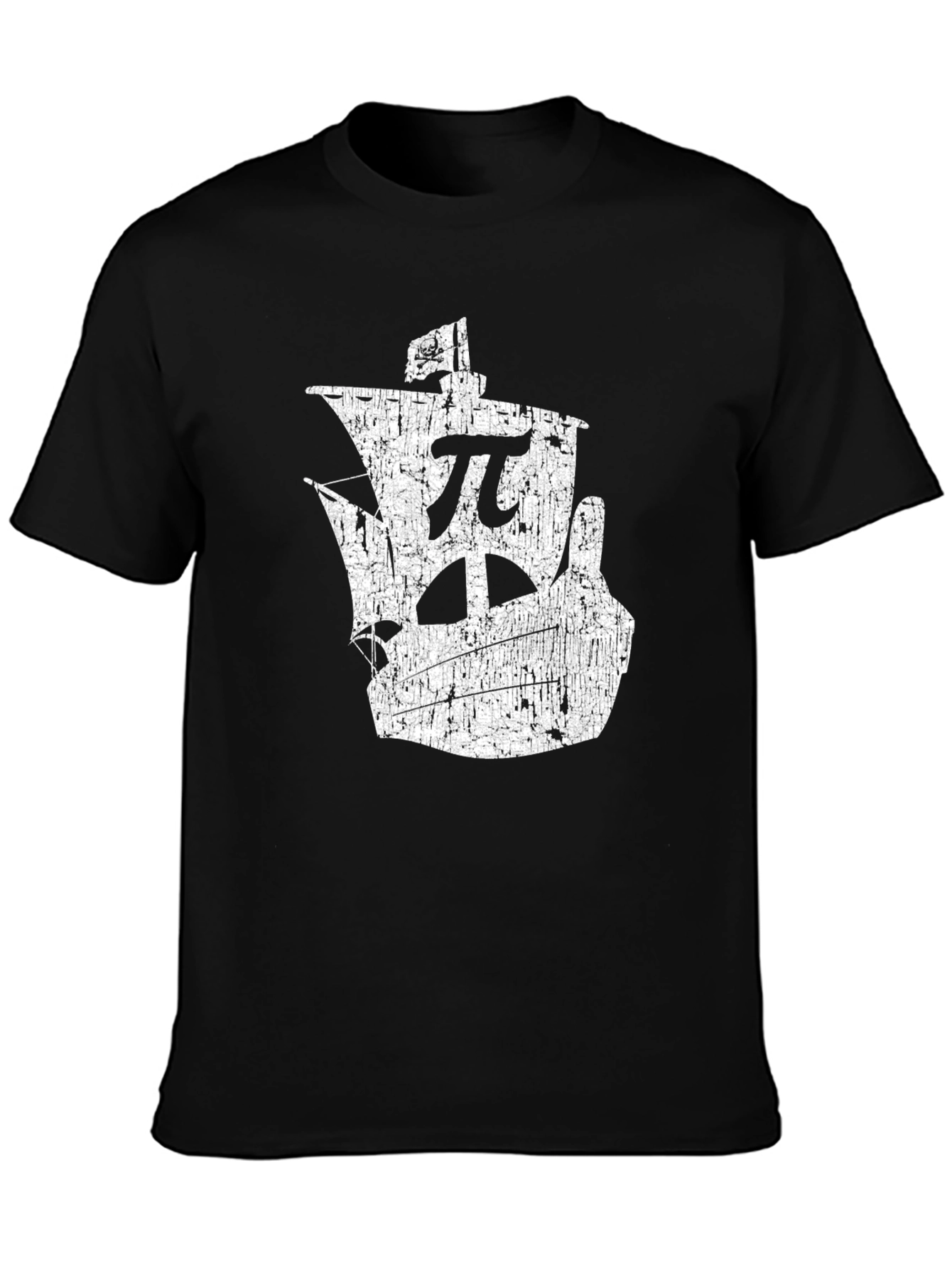 Pi Rate Math Pirate Ship Tee