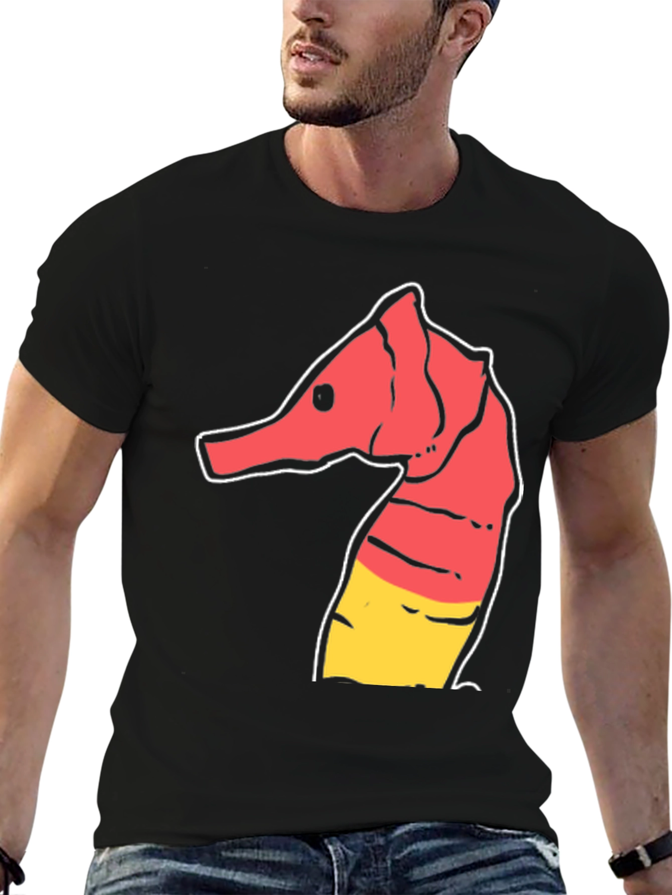 Sea Horse Graphic Tee - Cool Animal T-Shirt