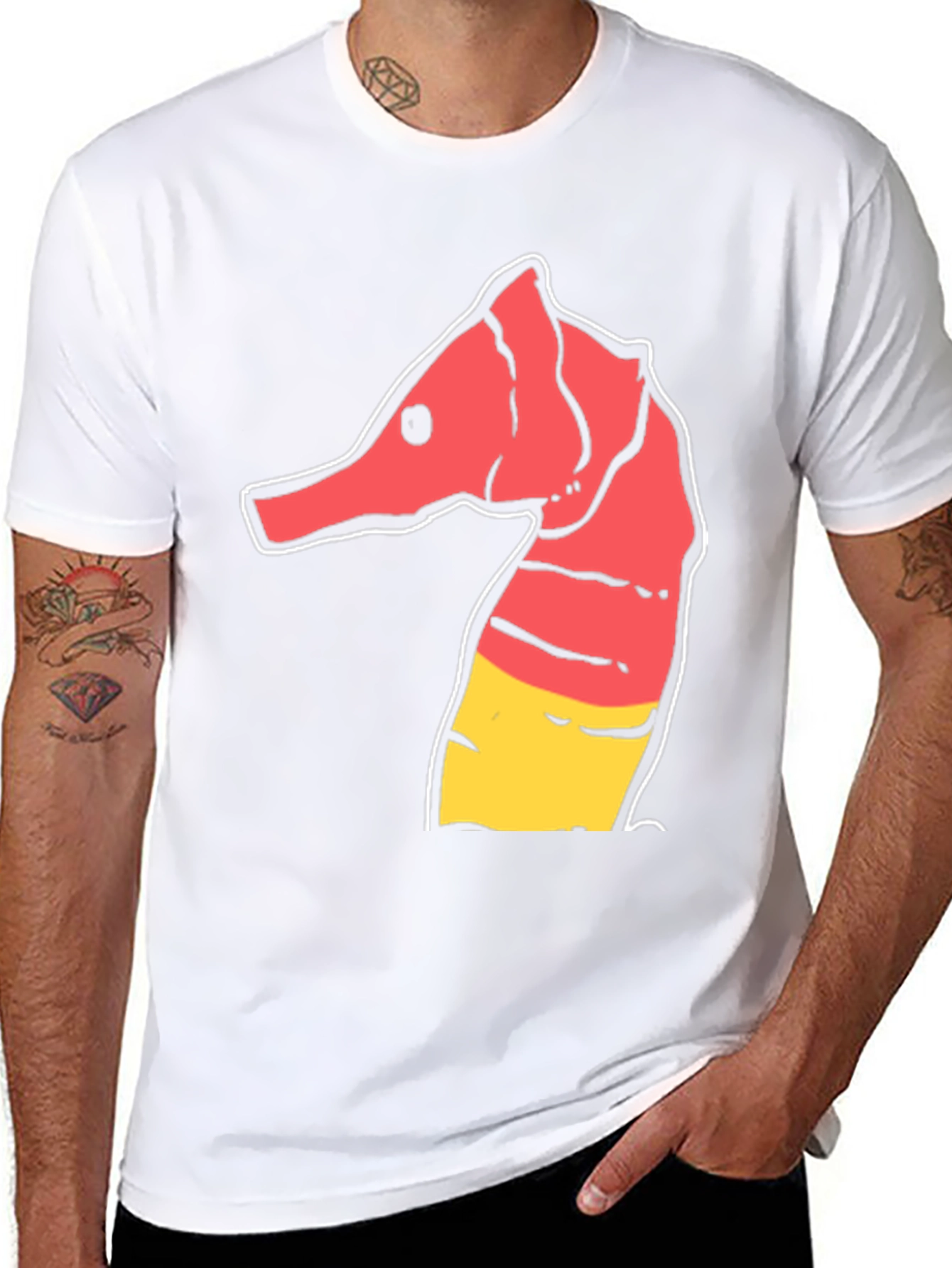 Sea Horse Graphic Tee - Cool Animal T-Shirt