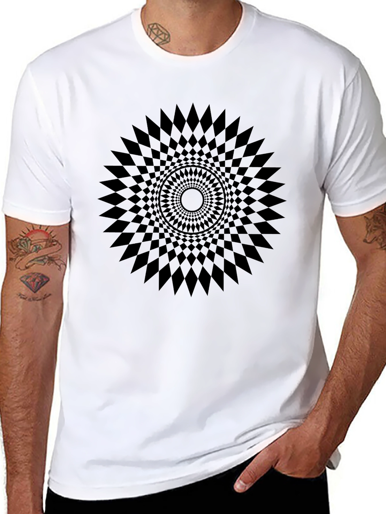 Geometric Mandala Graphic Print T-Shirt