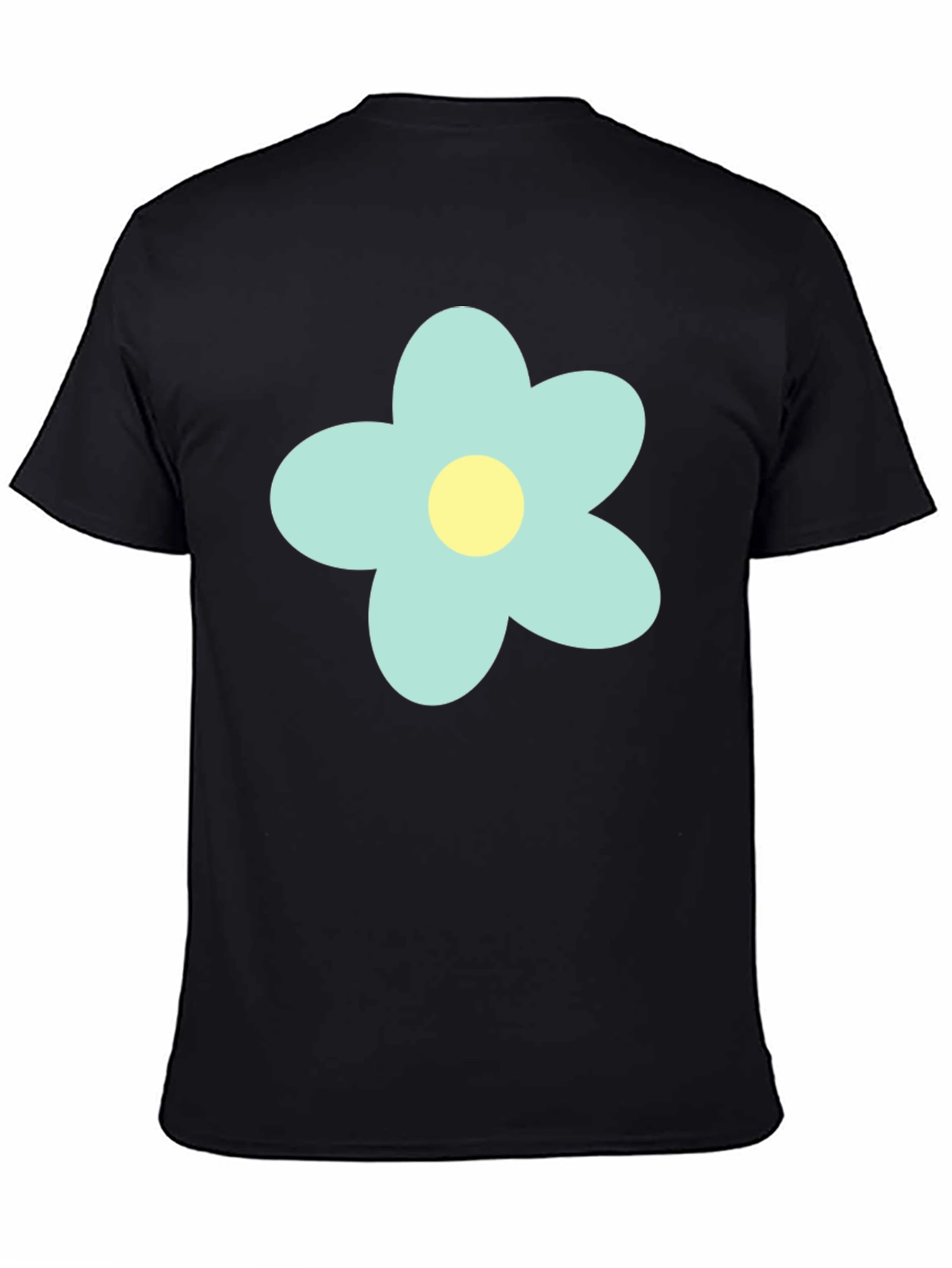 Flower Graphic T-Shirt - Mens Black Tee
