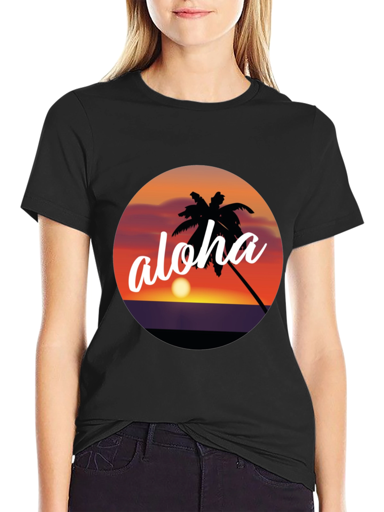 Aloha Sunset Graphic Tee - Tropical Vibes
