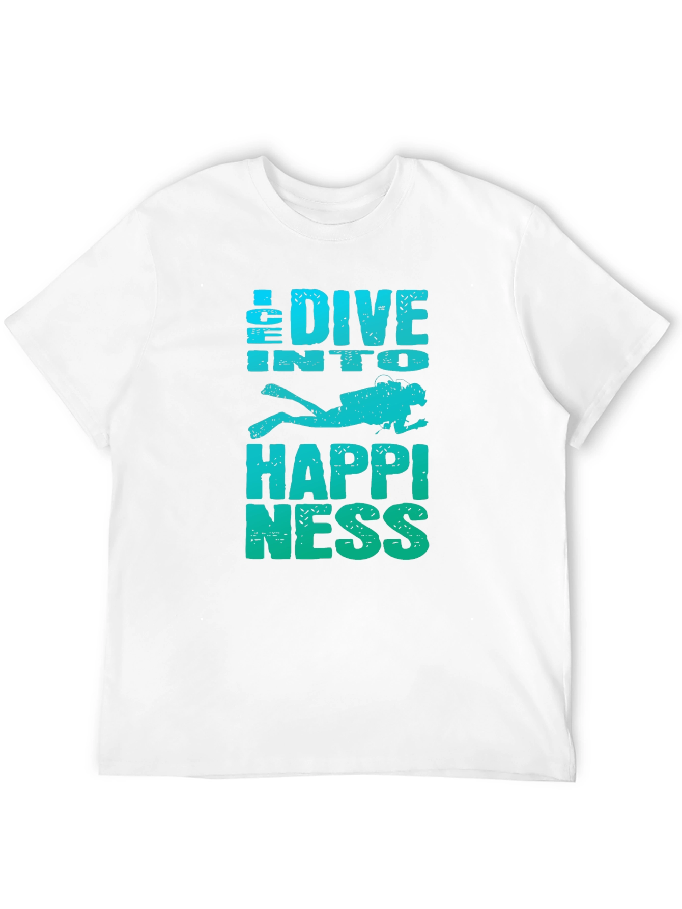 Dive Into Happiness Mens Graphic T-Shirt
