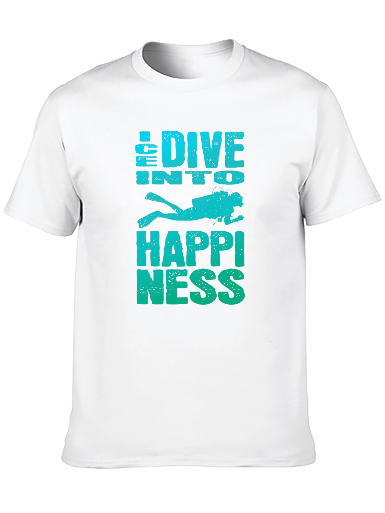 Dive Into Happiness Mens Graphic T-Shirt