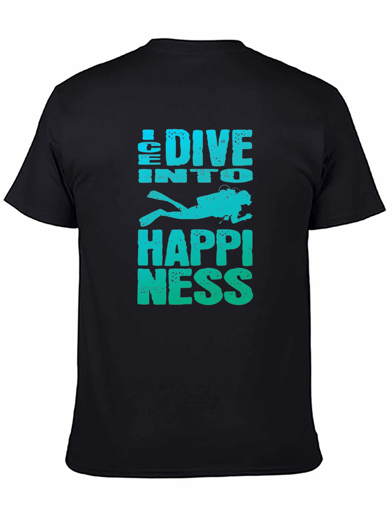 Dive Into Happiness Mens Graphic T-Shirt