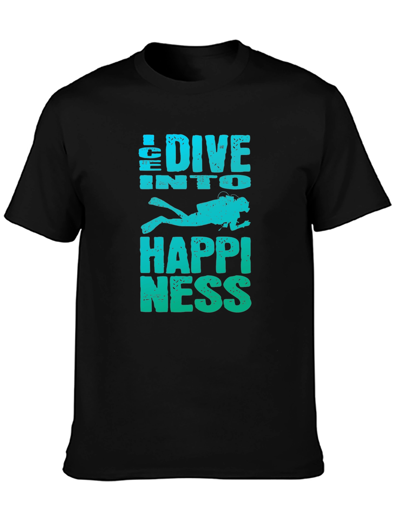 Dive Into Happiness Mens Graphic T-Shirt