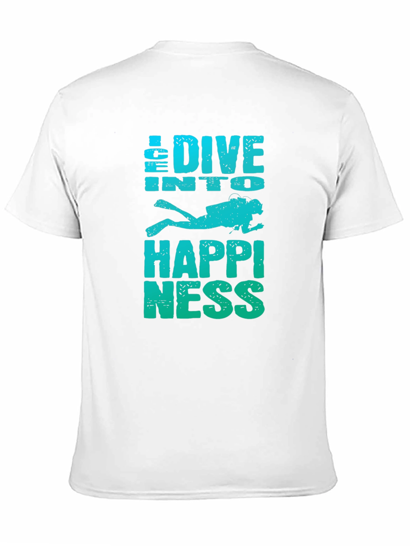 Dive Into Happiness Mens Graphic T-Shirt