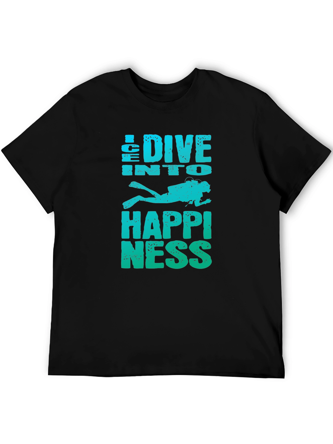 Dive Into Happiness Mens Graphic T-Shirt