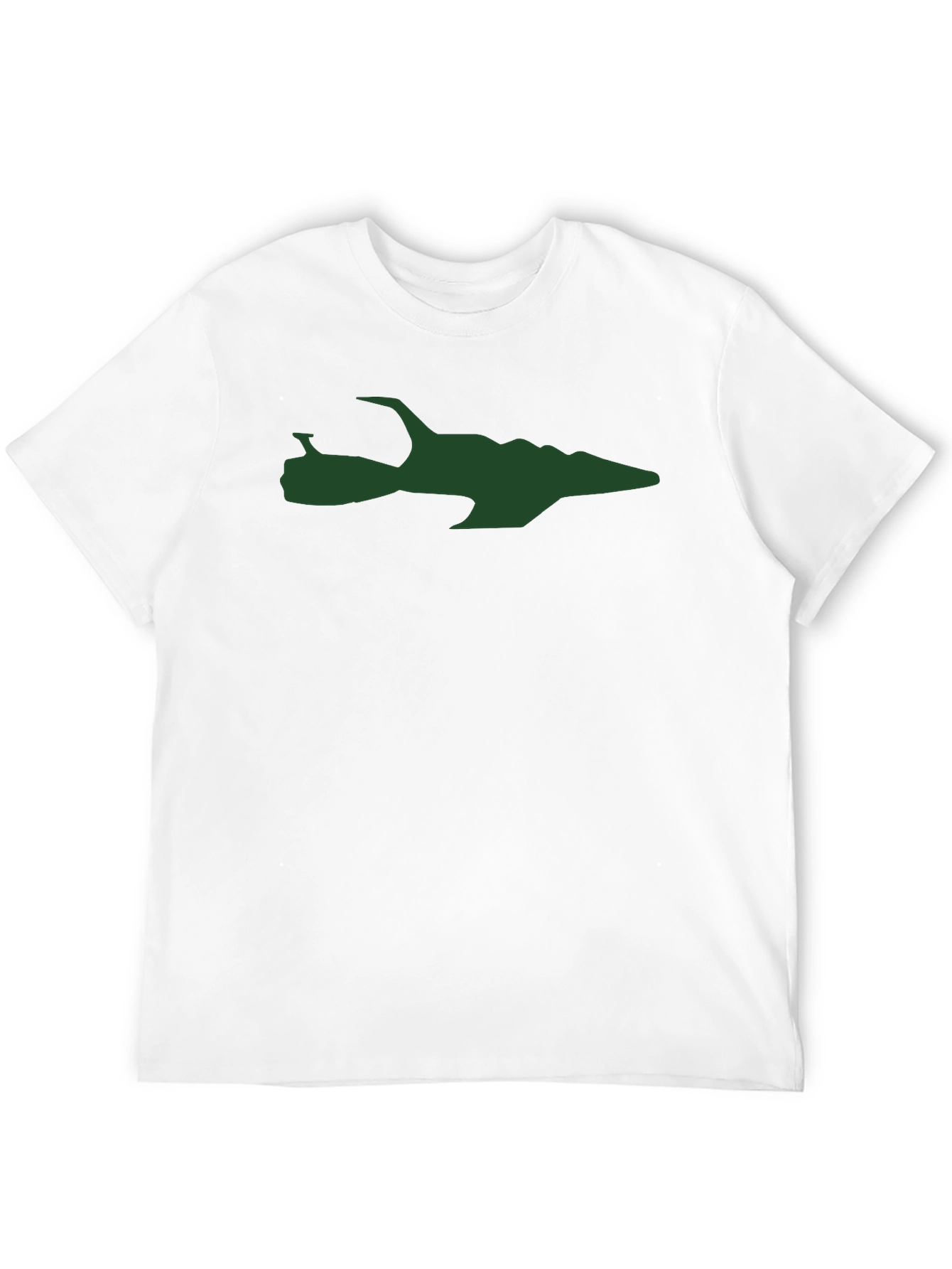Sci-Fi Spaceship Graphic T-Shirt - Black